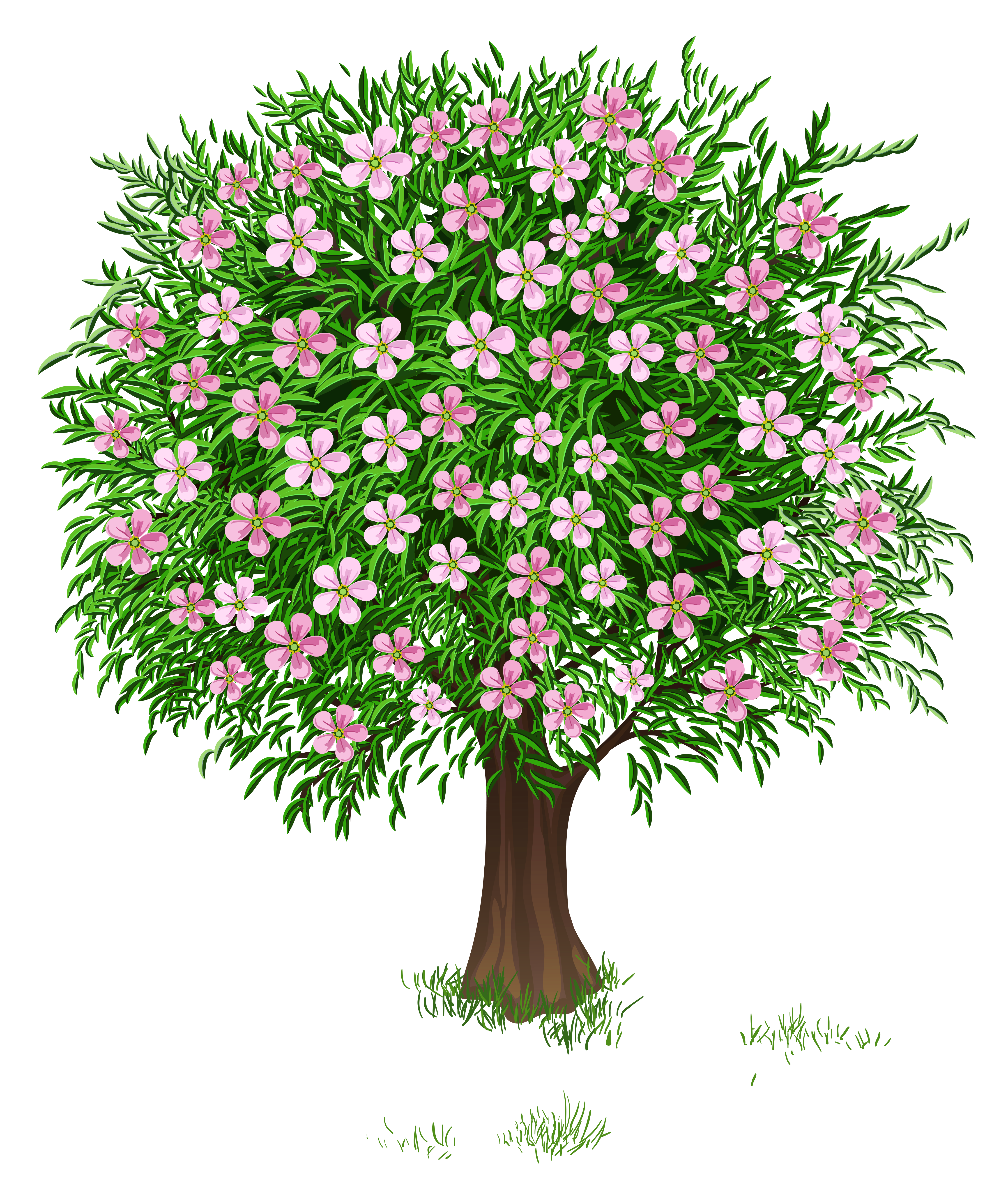 free clipart of spring trees