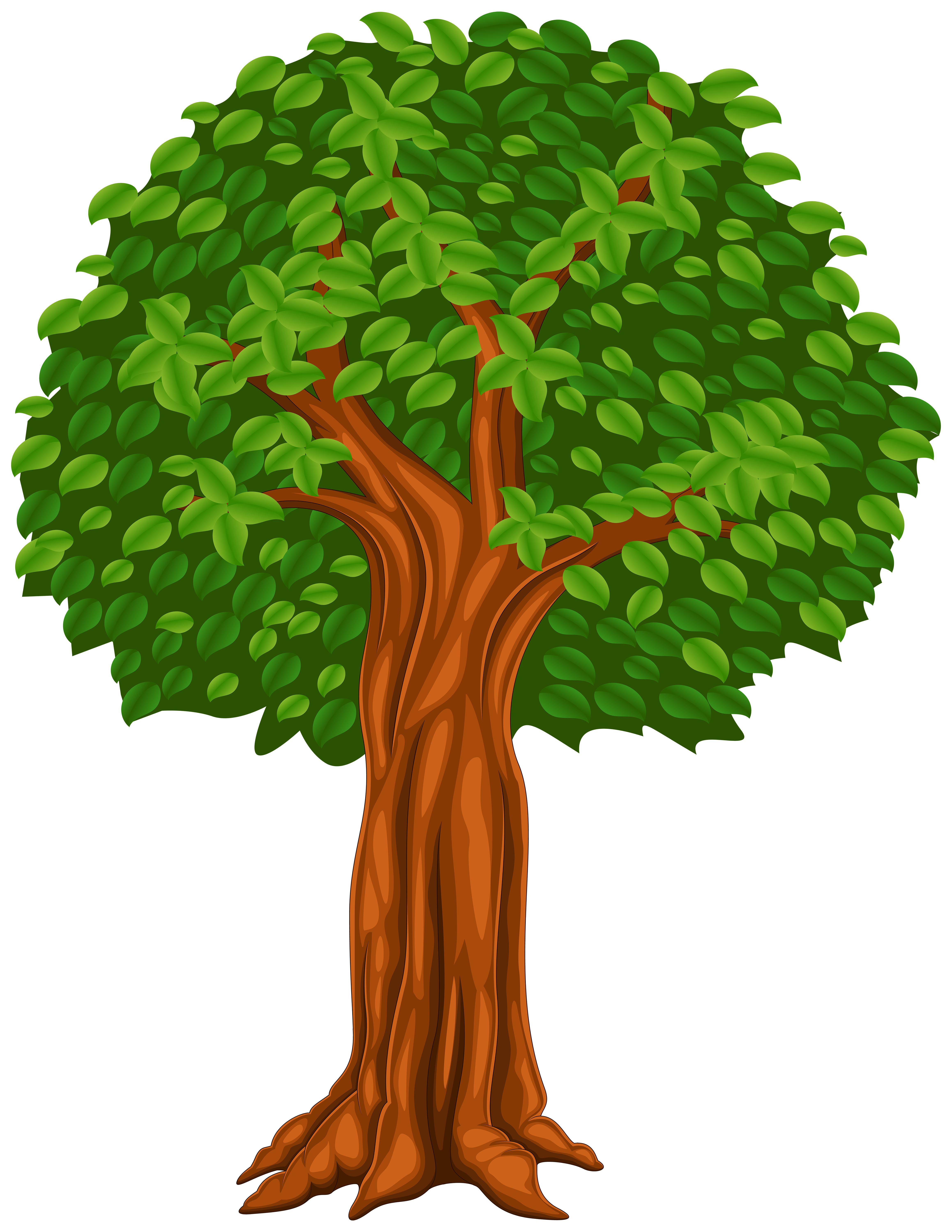 Tree Cartoon PNG Clip Art Image | Gallery Yopriceville - High-Quality