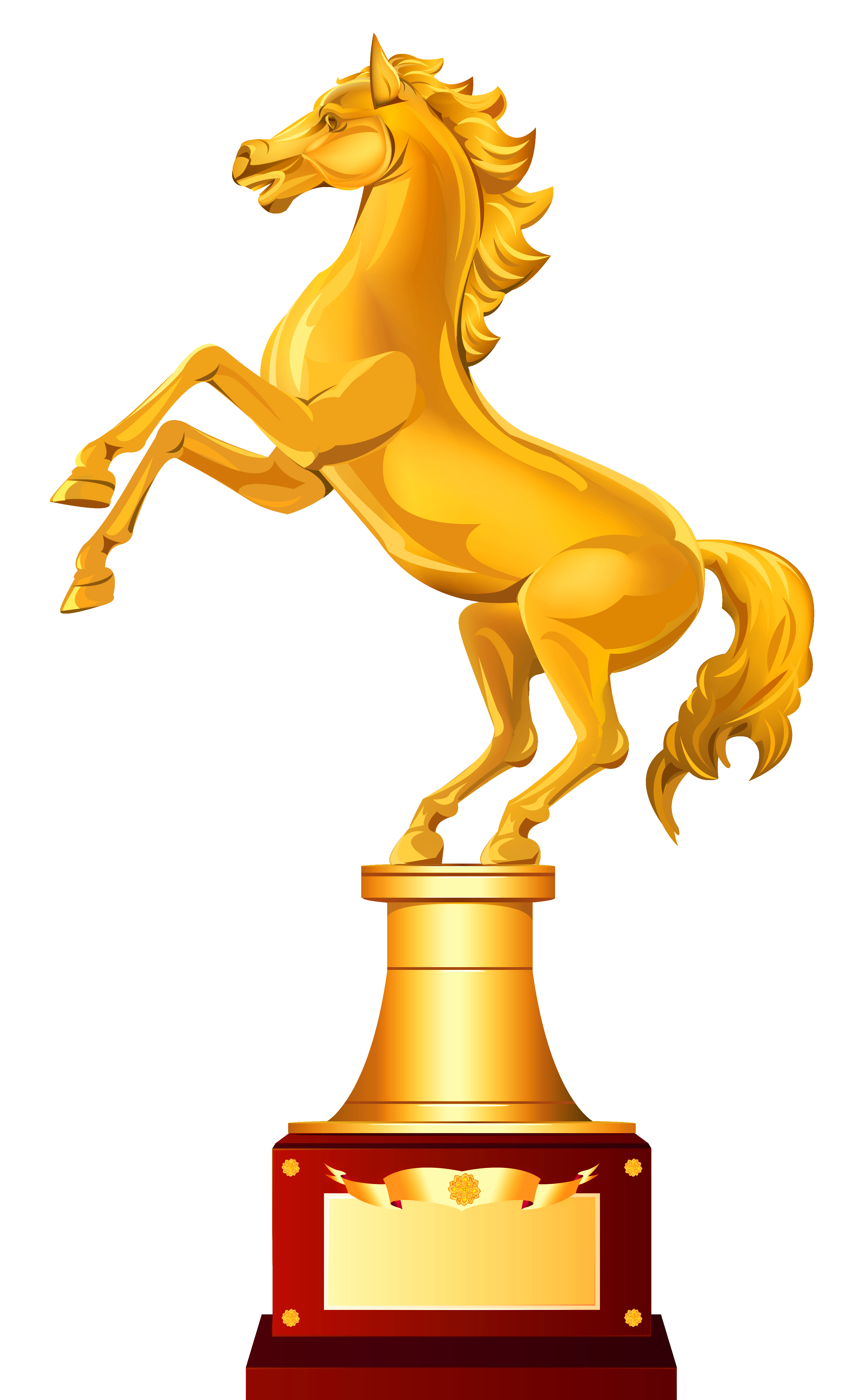 Golden Trophy PNG Picture, Beautiful Golden Trophy Illustration