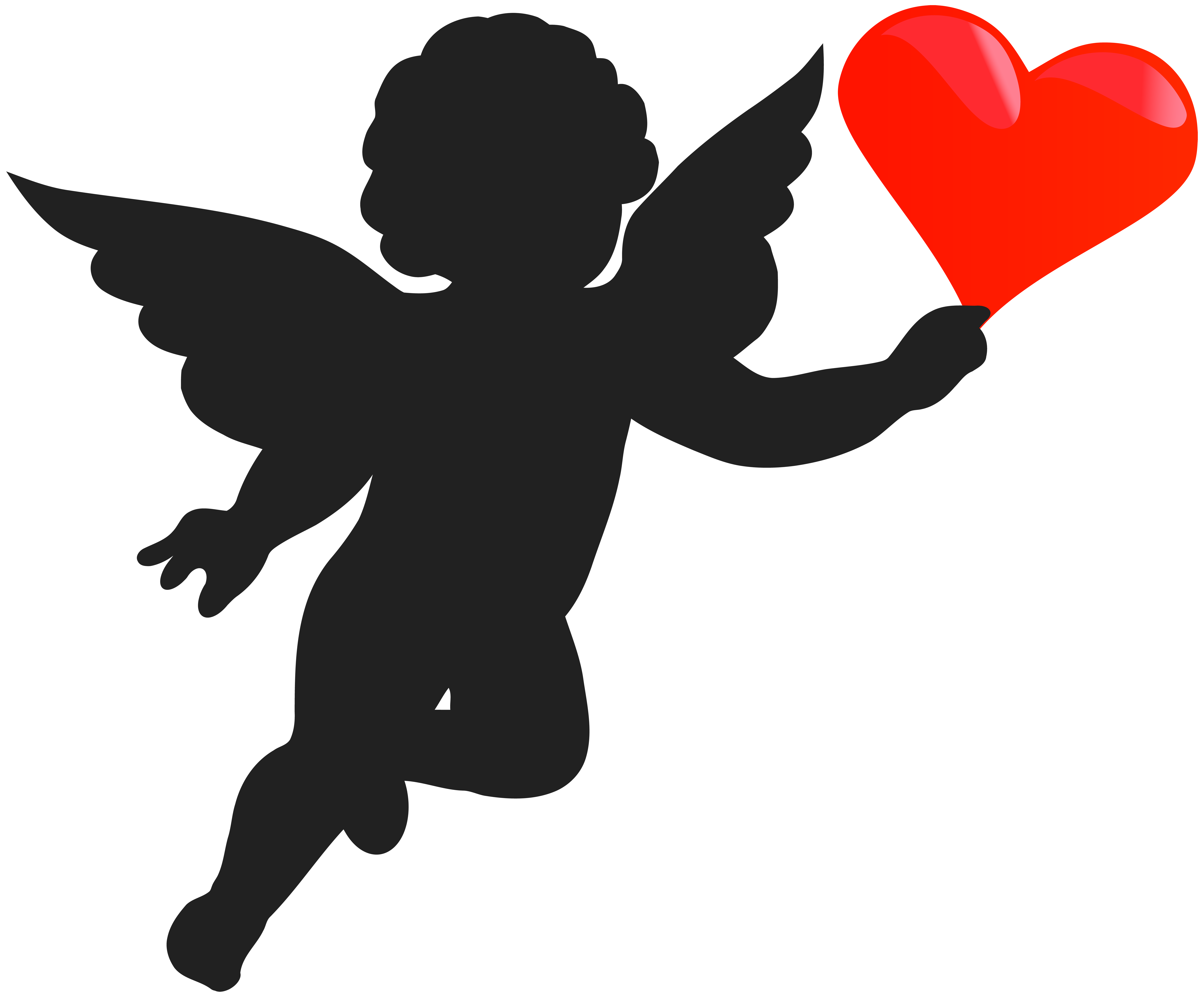 cupid with heart silhouette png clip art image gallery picture of a christmas wreath