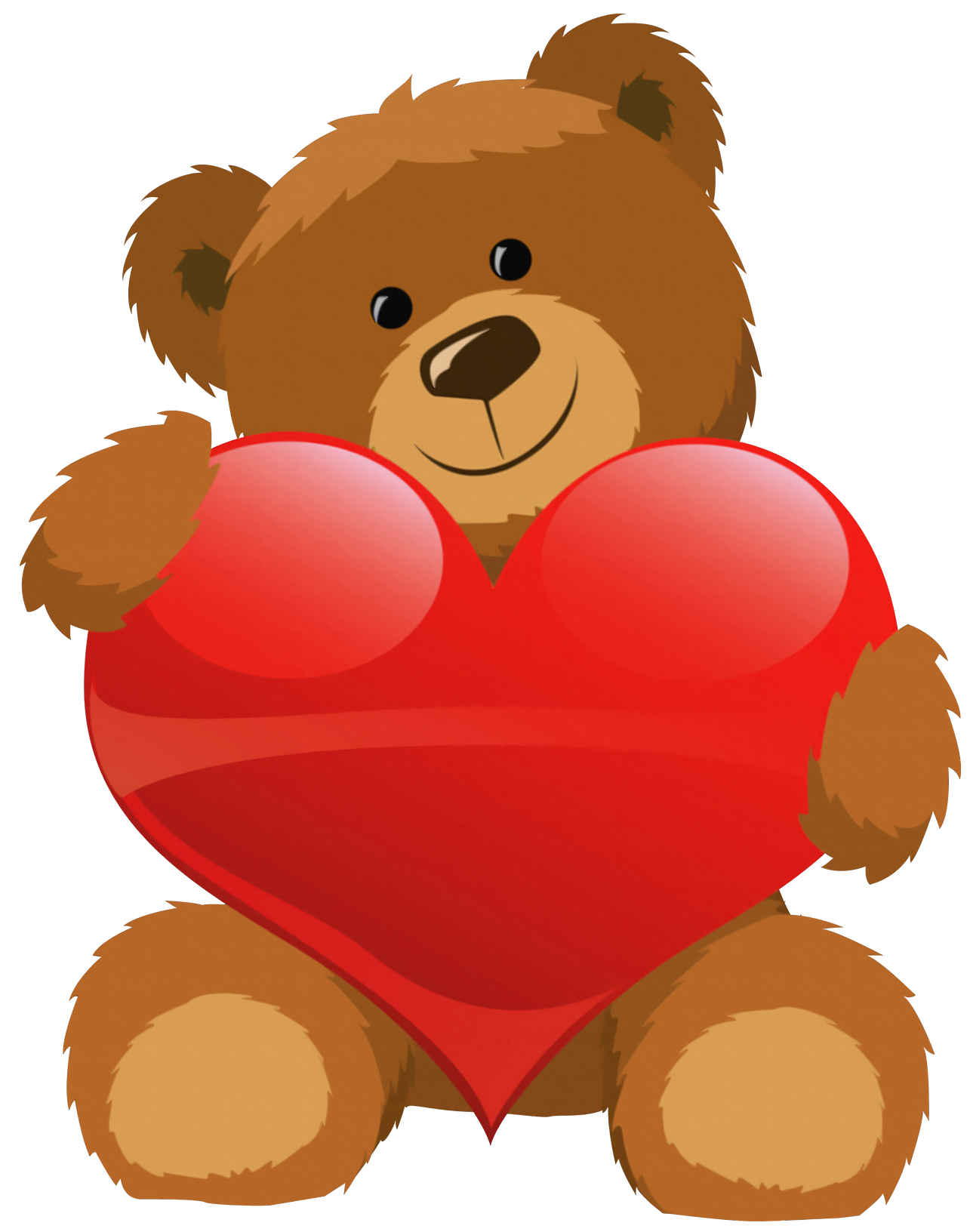 Cute Bear with Heart PNG Clipart Picture​ | Gallery Yopriceville -  High-Quality Free Images and Transparent PNG Clipart