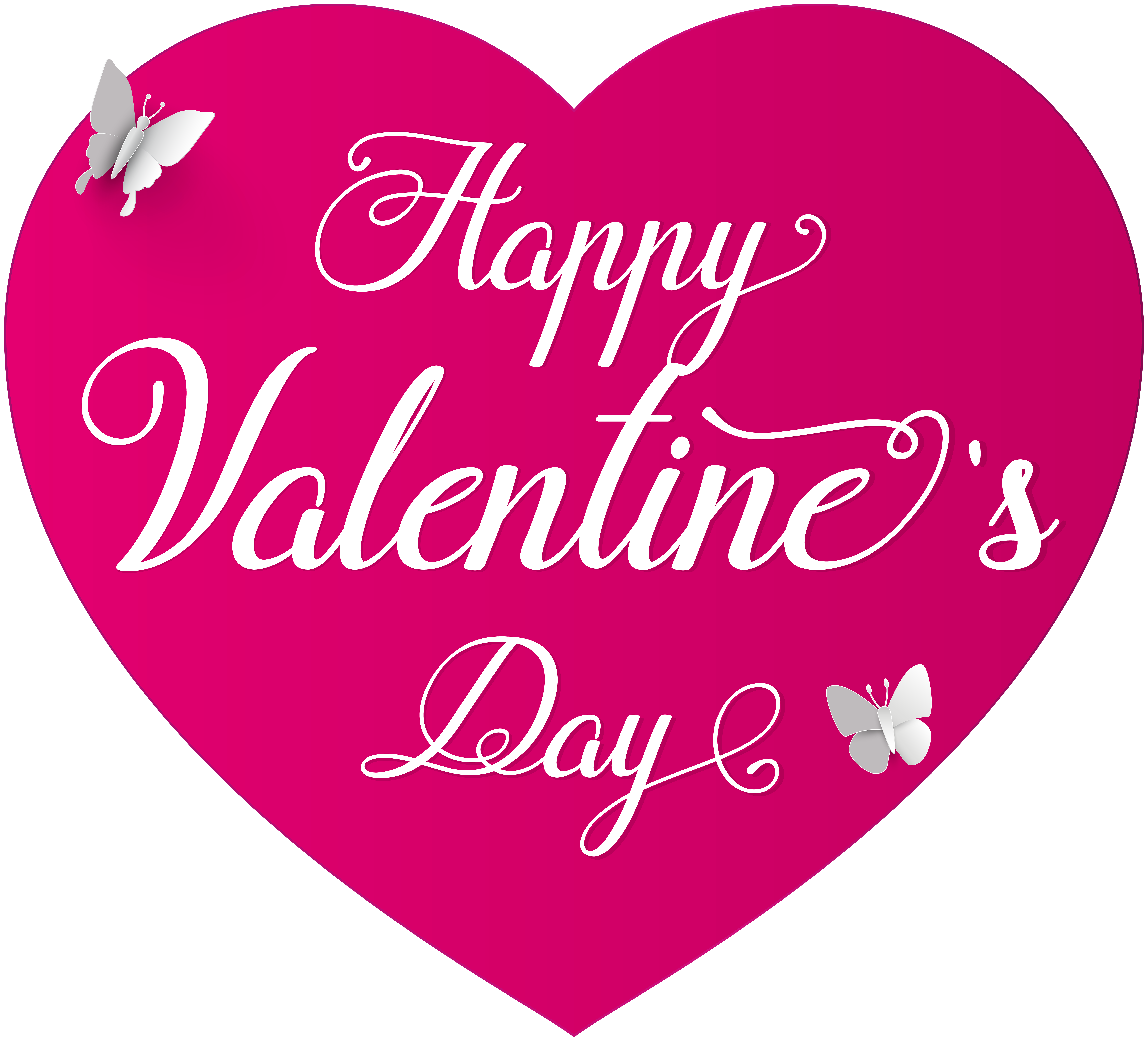 Happy Valentine's Day Deco Clip Art PNG Image​