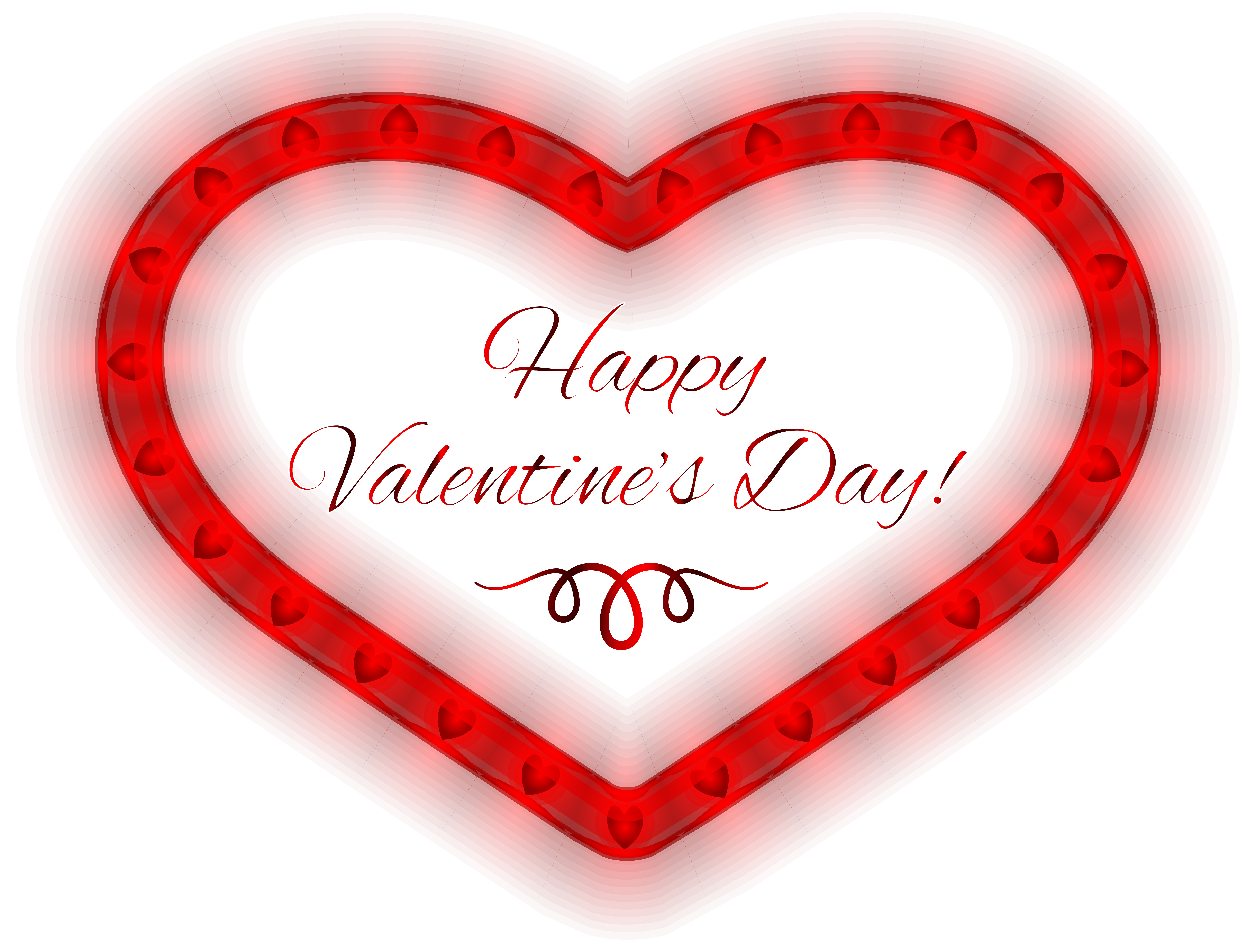 Happy Valentines Day Heart PNG Clipart Image​