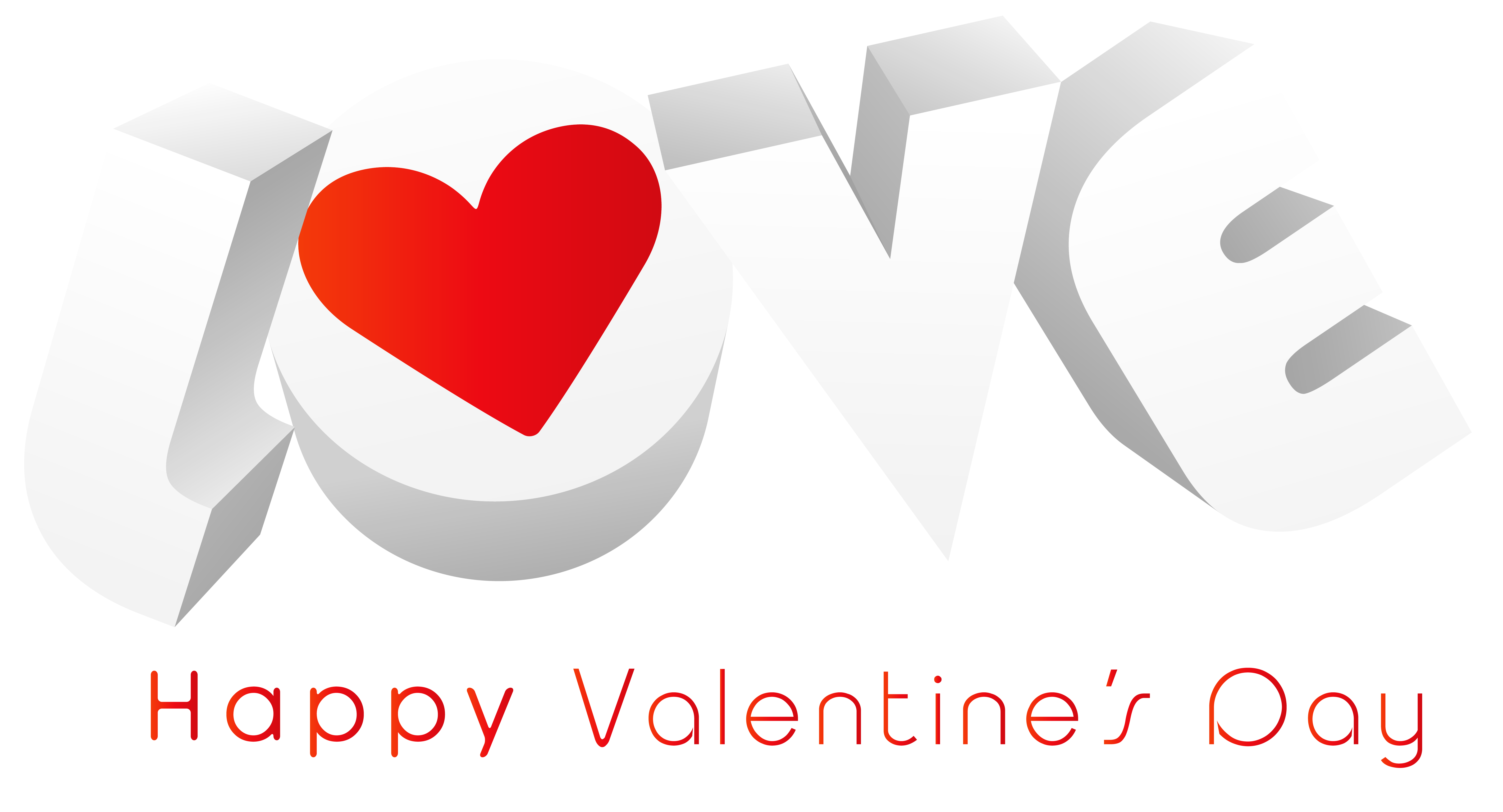 Love Happy Valentine's Day Transparent PNG Clip Art Image ...