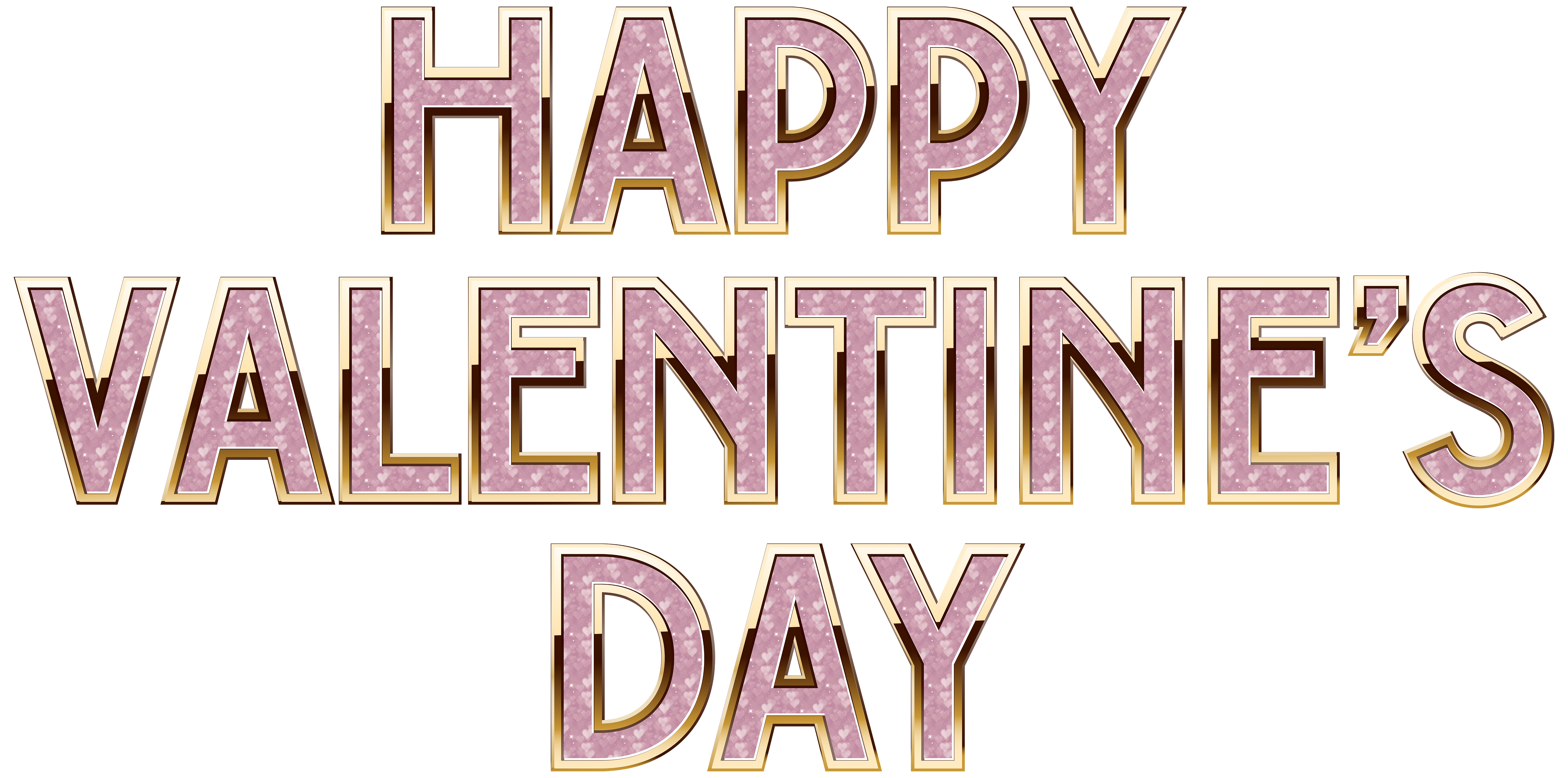Happy Valentine's Day Deco Text Transparent PNG Image ...