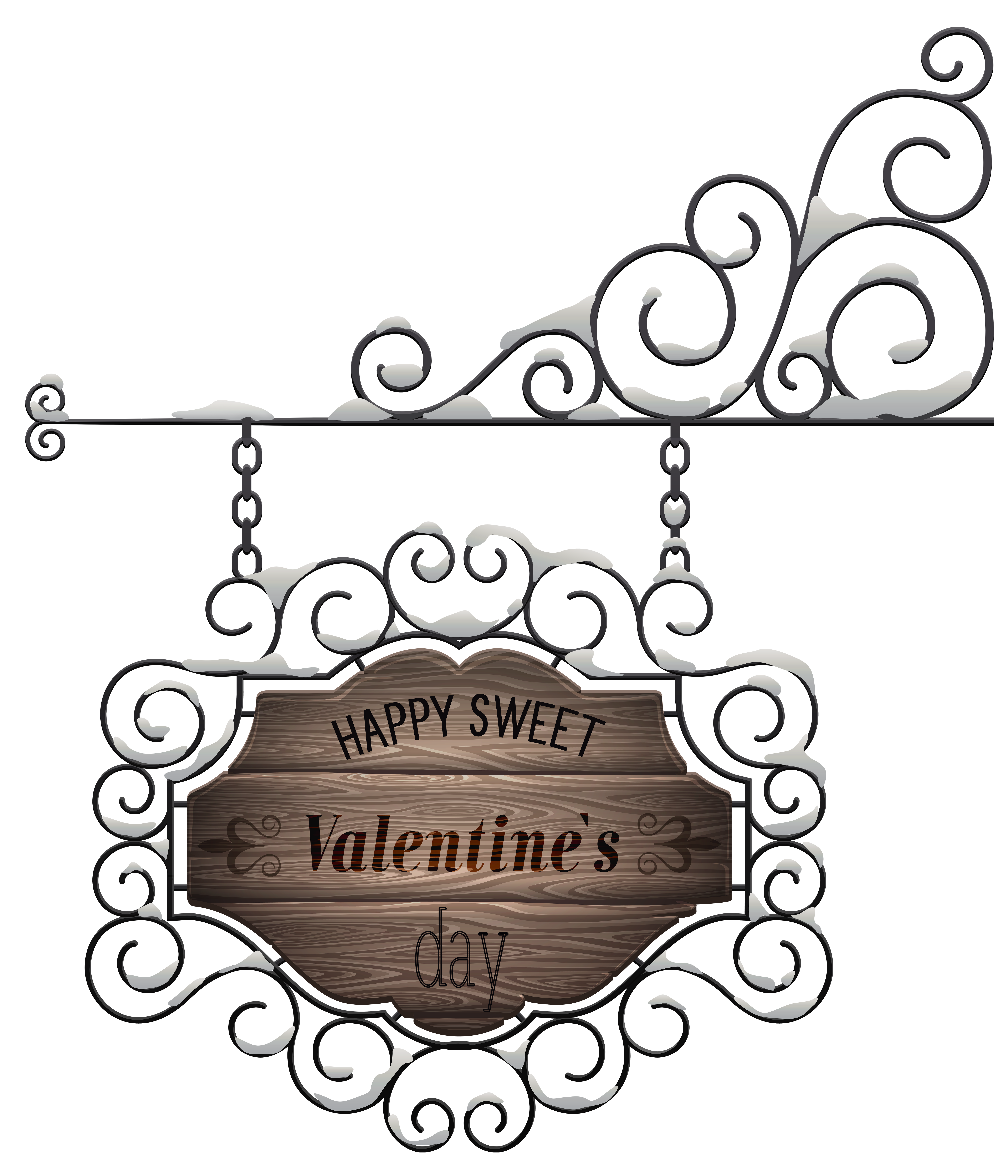 Happy Valentine's Day Sign Transparent PNG Clip Art Image ...