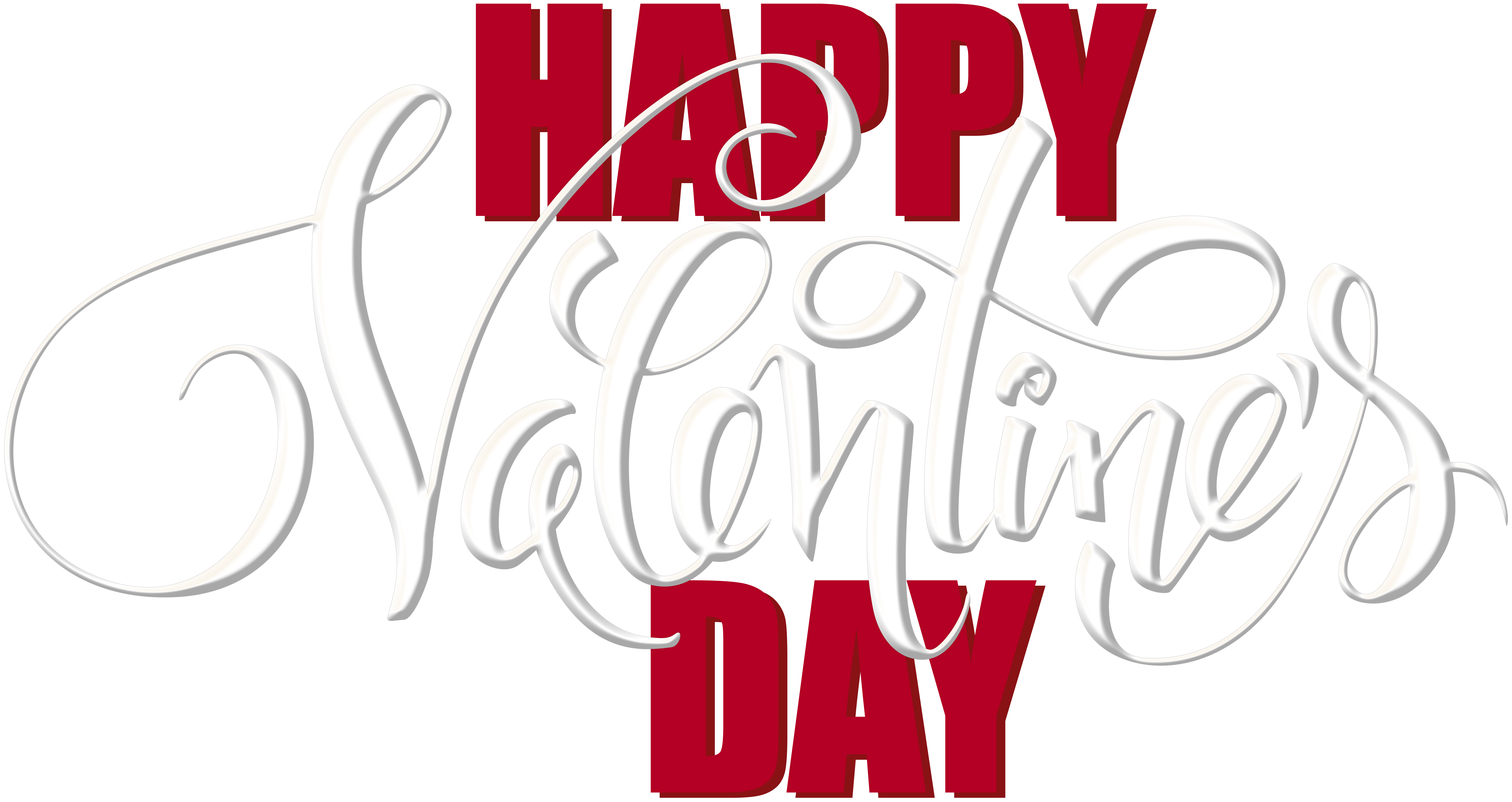 Happy Valentine's Day Text Clip Art Image | Gallery Yopriceville - High