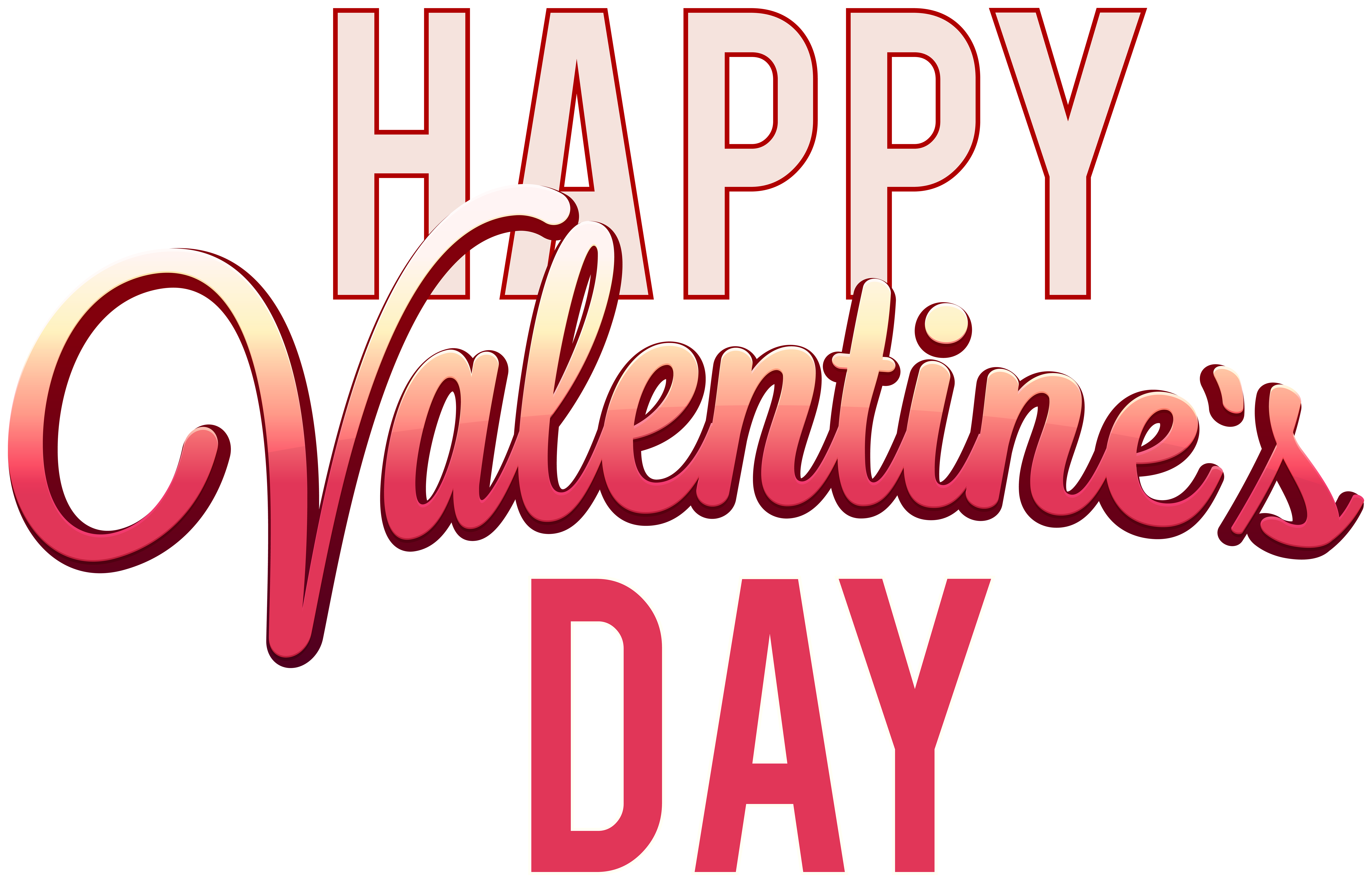 Happy Valentine's Day Text PNG Clipart | Gallery Yopriceville - High