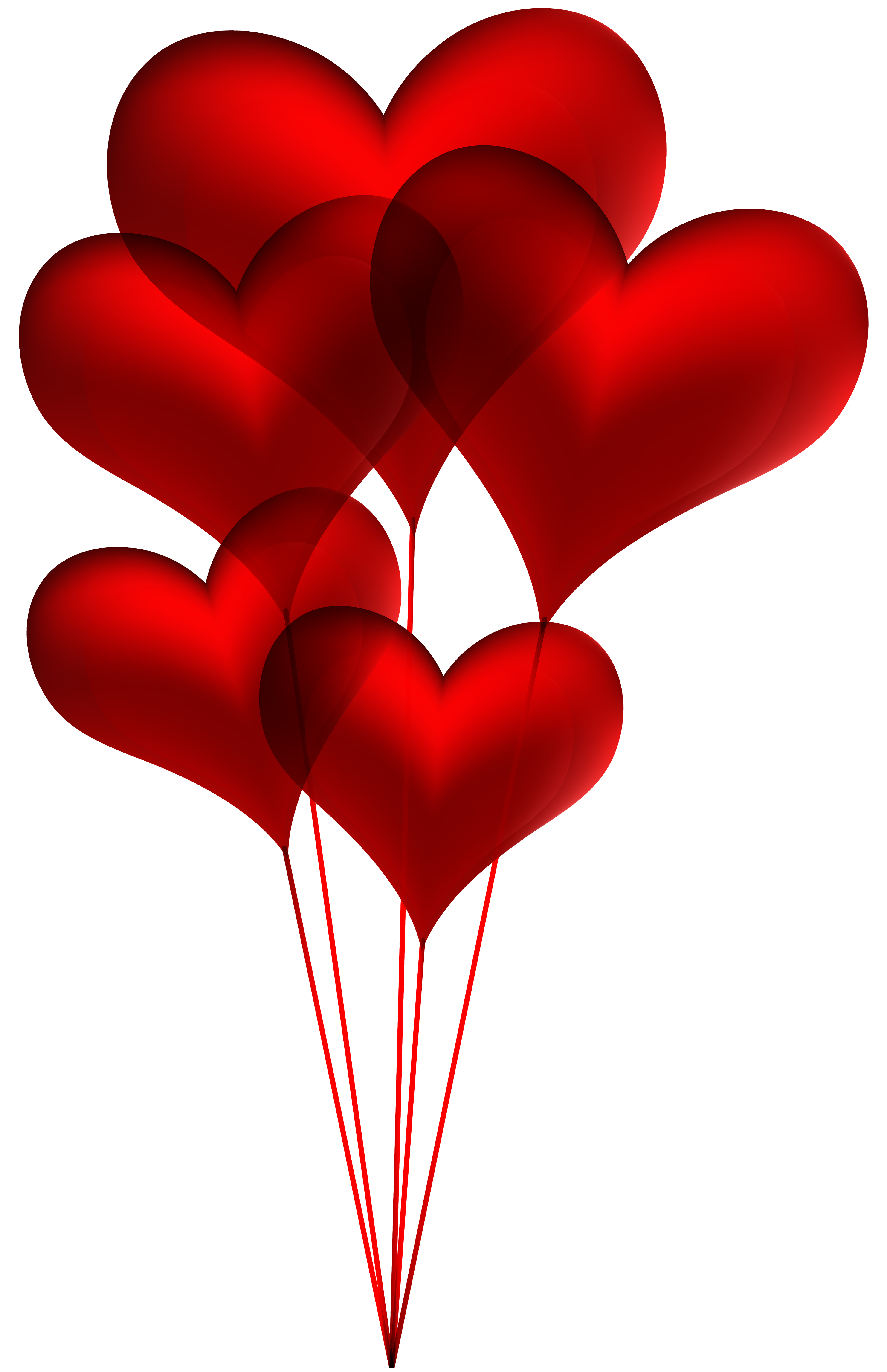 Red Heart Balloons Transparent Png Clip Art Image Gallery