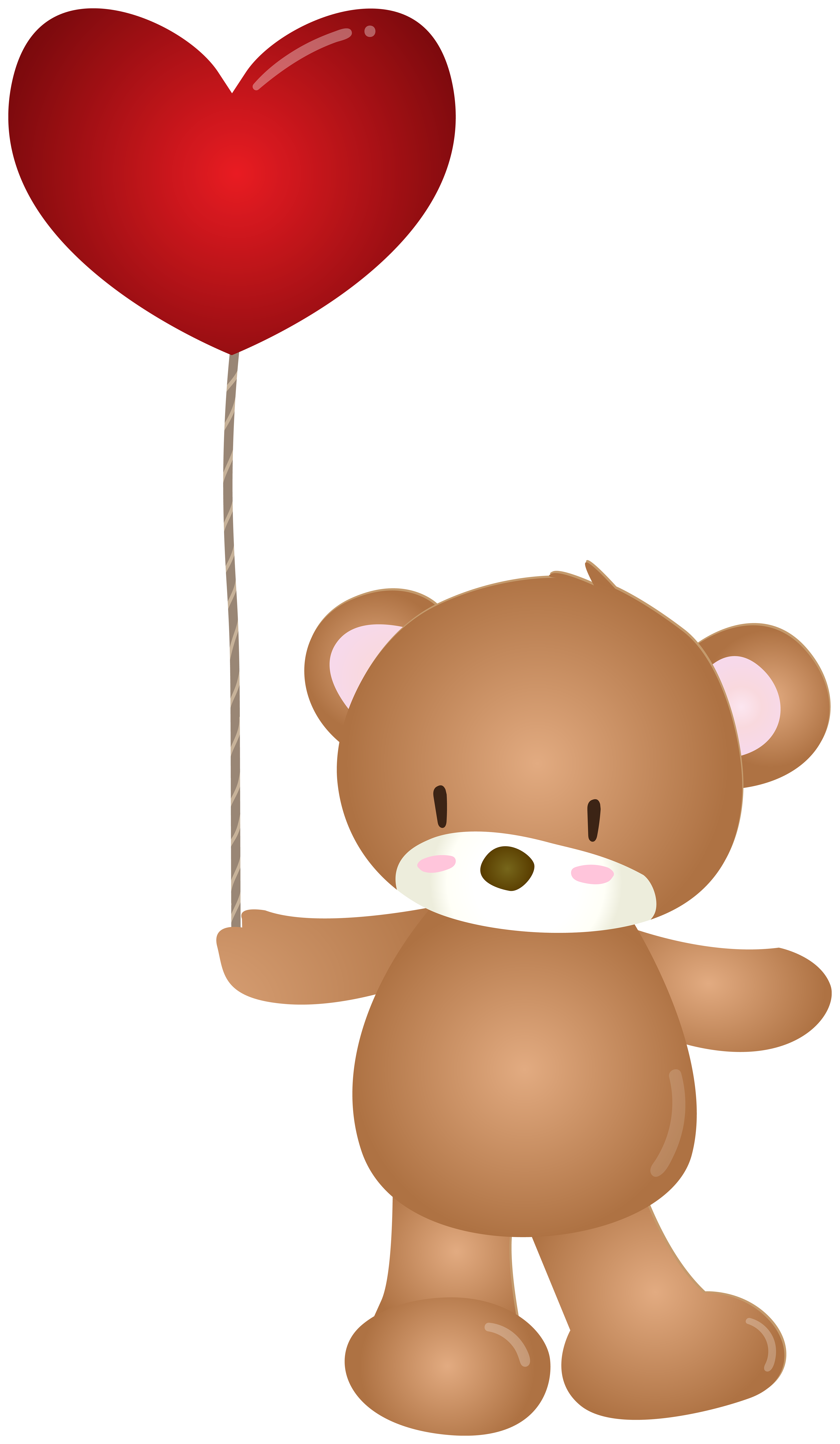 Teddy bear with heart balloon png clipart Teddy Bear with Heart Balloon PNG Clipart | Gallery Yopriceville - High
