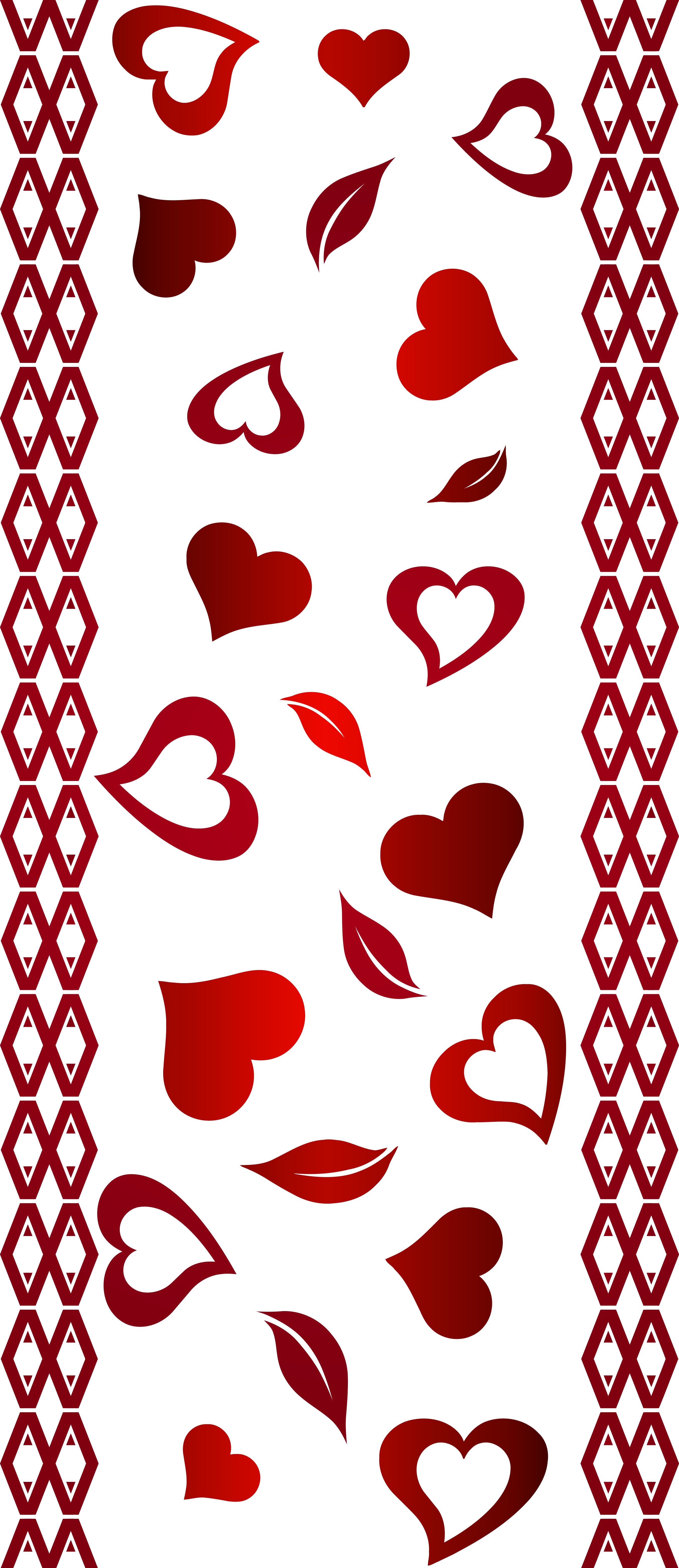 s day border transparent png clip art image valentines day border