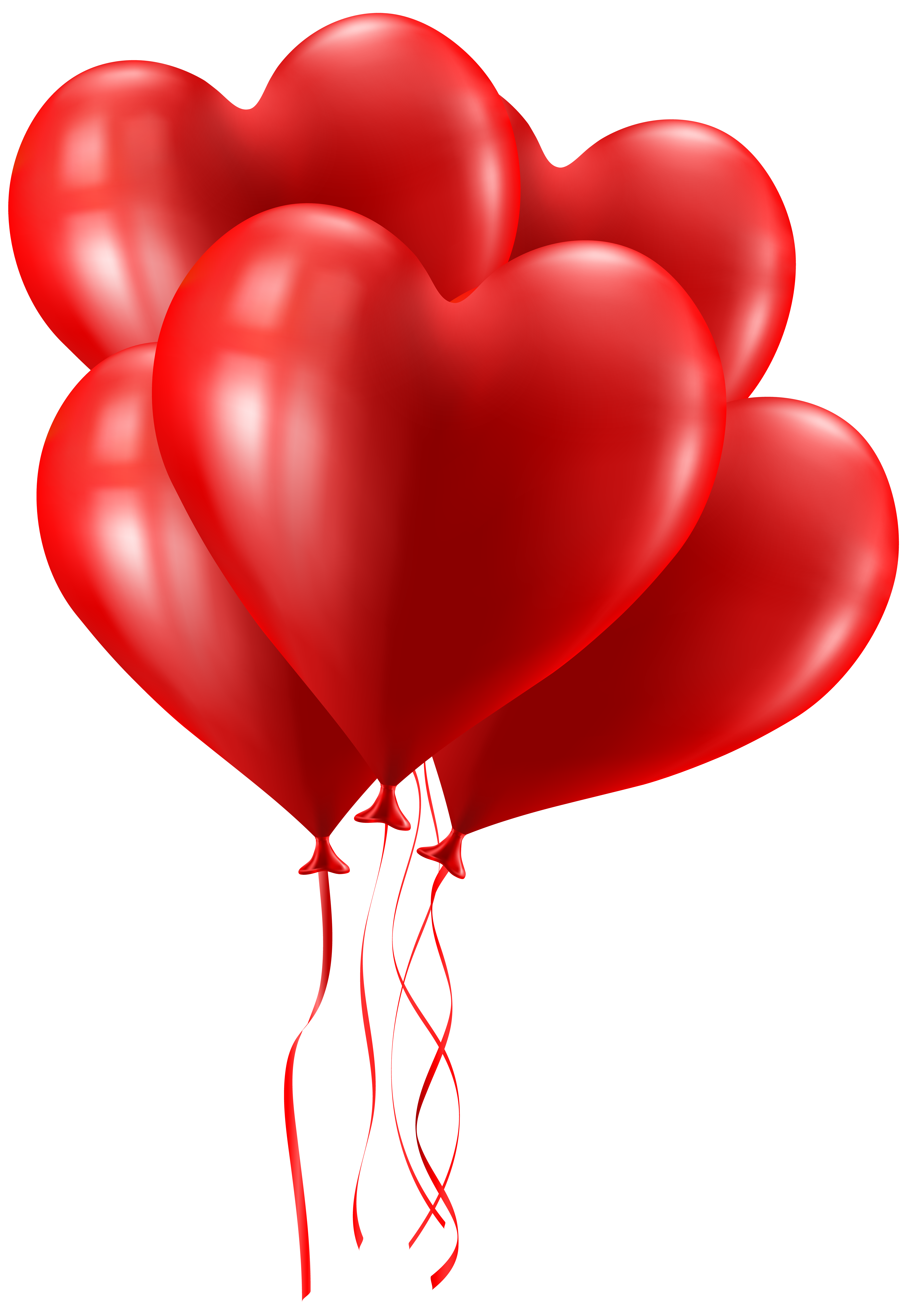 Valentine's Day Heart Balloons Clip Art Image | Gallery ...