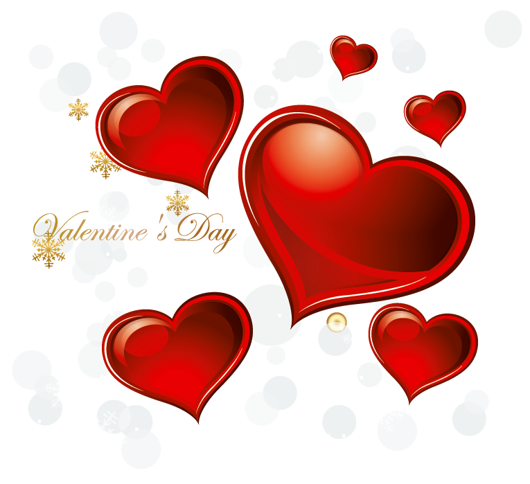 Valentines Day Hearts Decoration PNG Clipart | Gallery ...