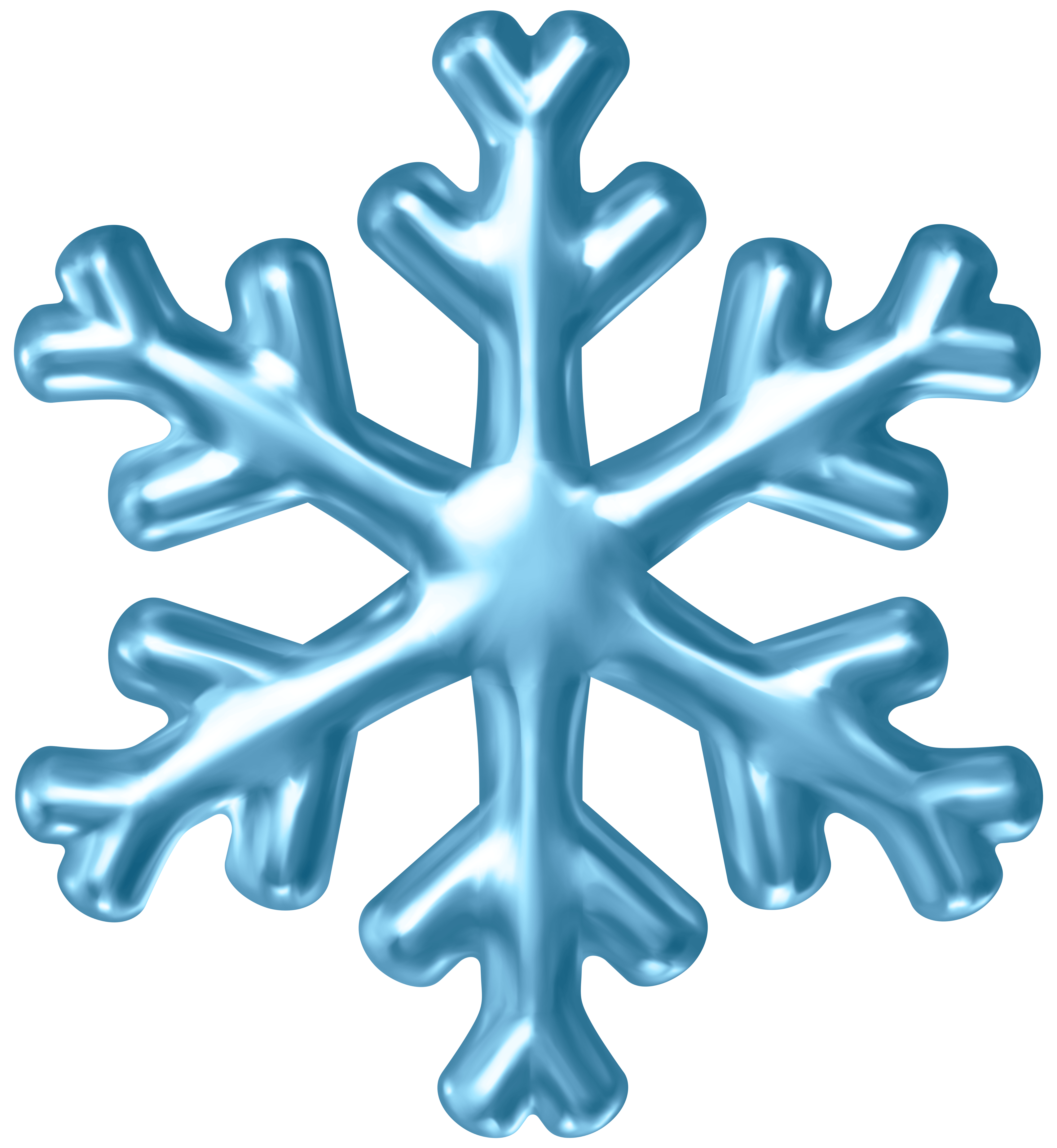 Blue Snowflake PNG Clipart | Gallery Yopriceville - High-Quality Images