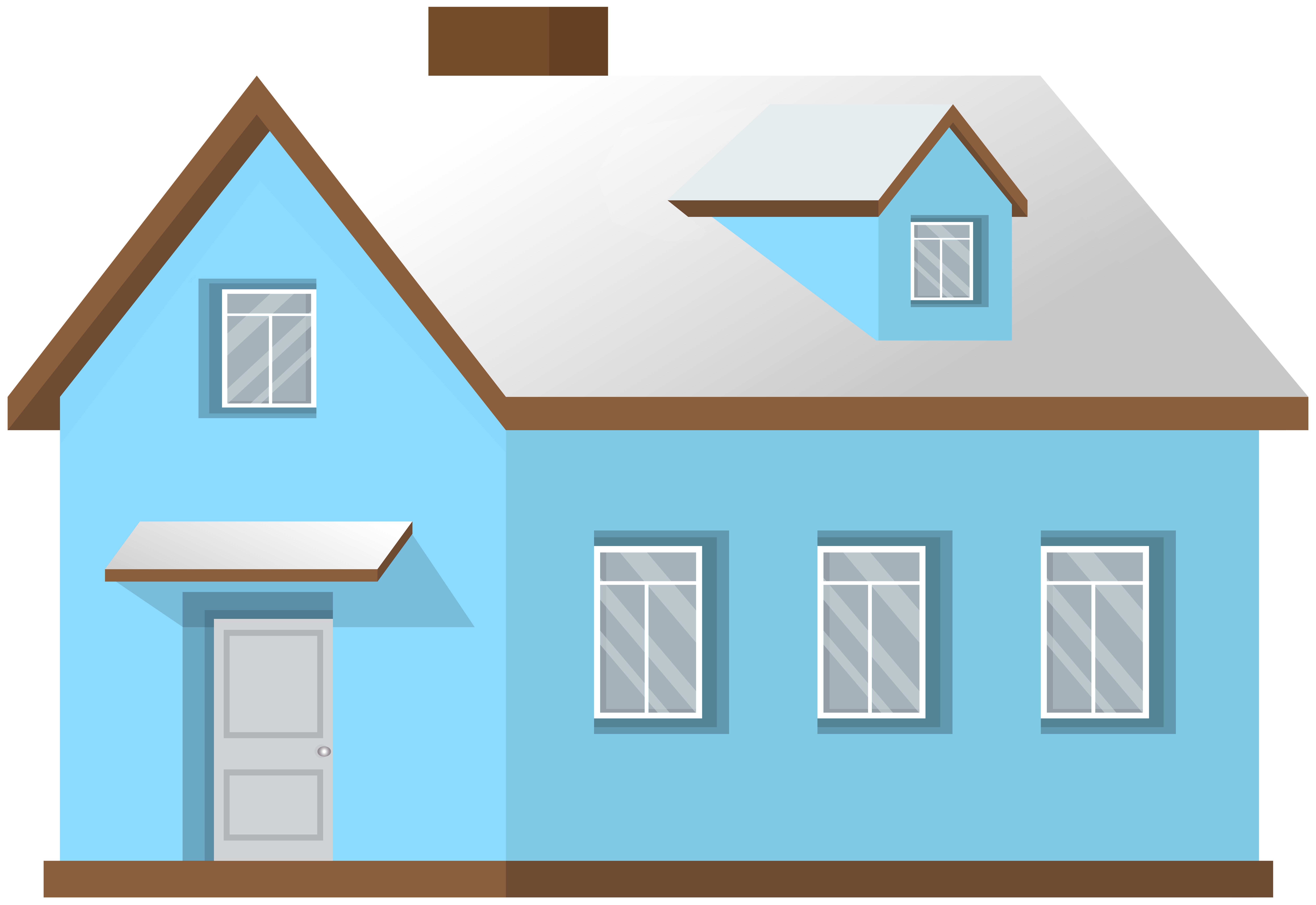 Blue Winter House PNG Clipart Gallery Yopriceville HighQuality