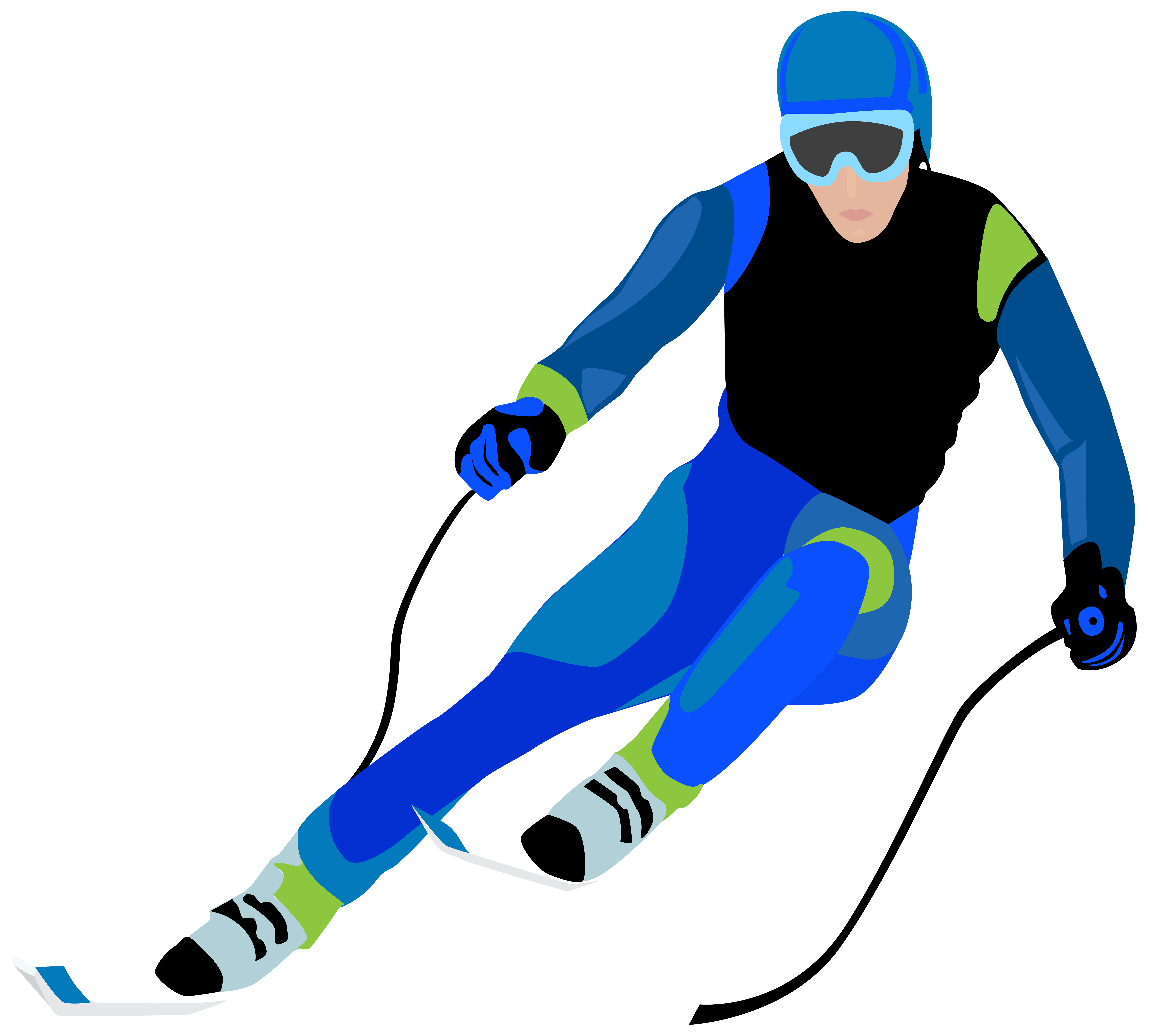 Free Skier Clipart