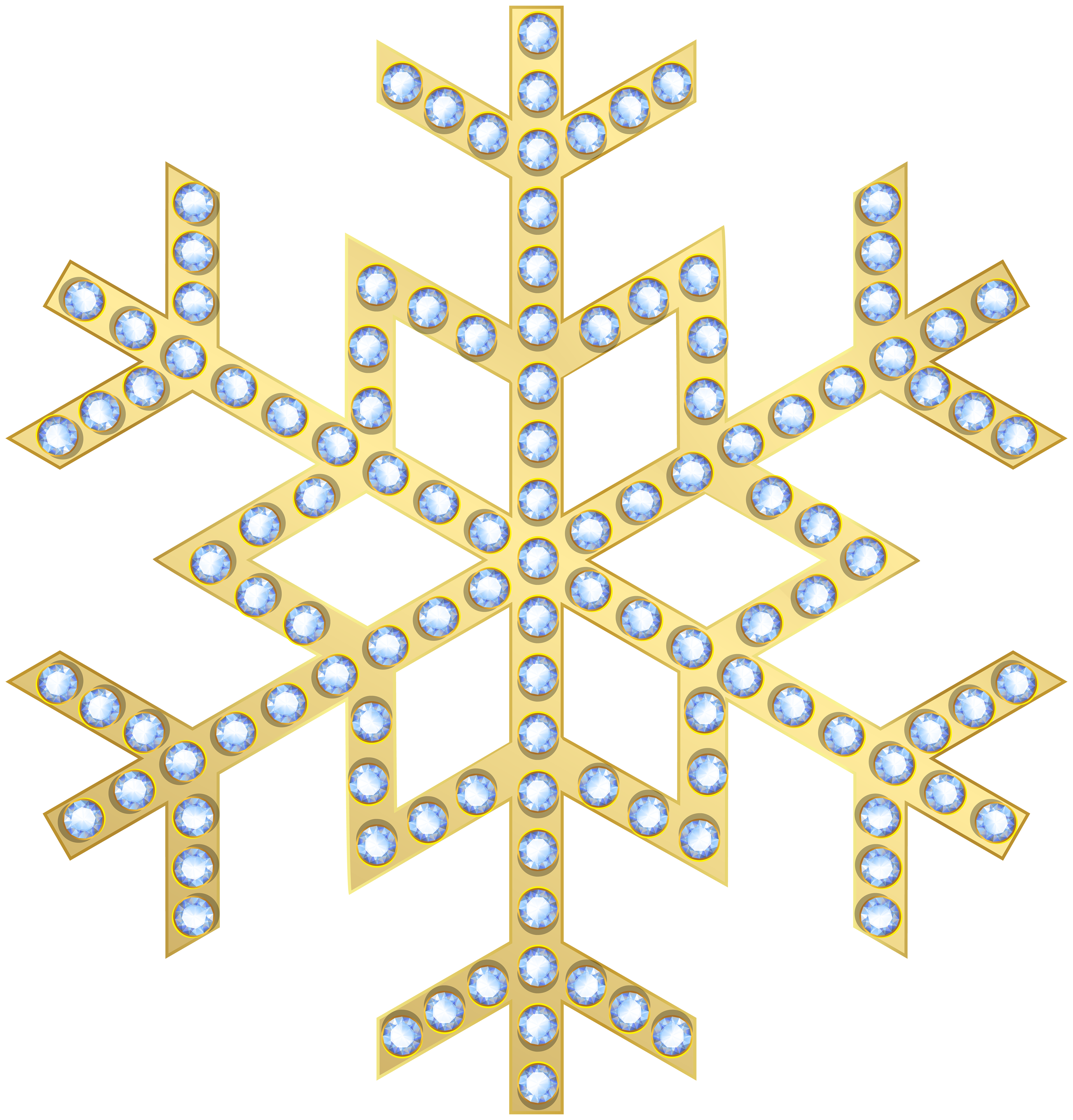 Snowflake Gold Transparent Clip Art | Gallery Yopriceville - High