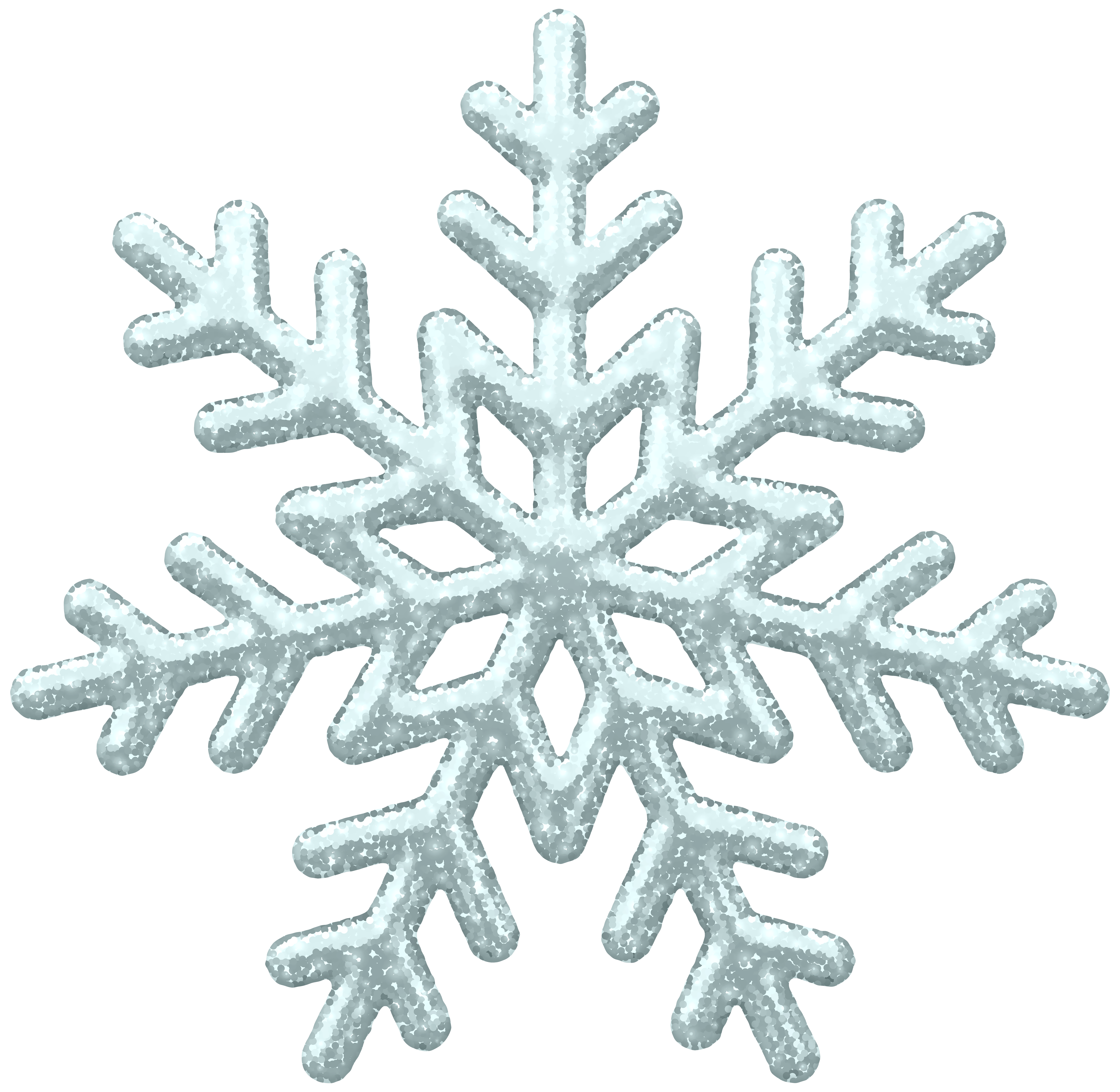 silver snowflakes png