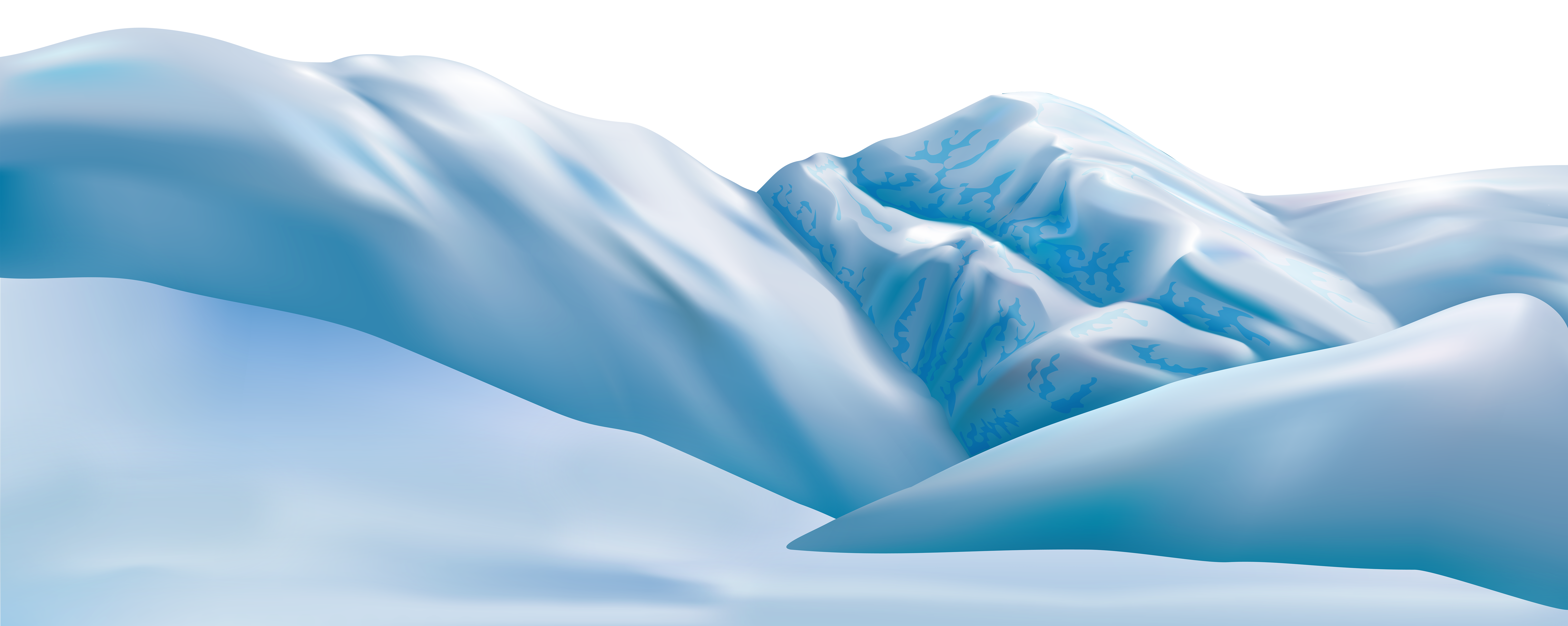 clipart snowy mountains