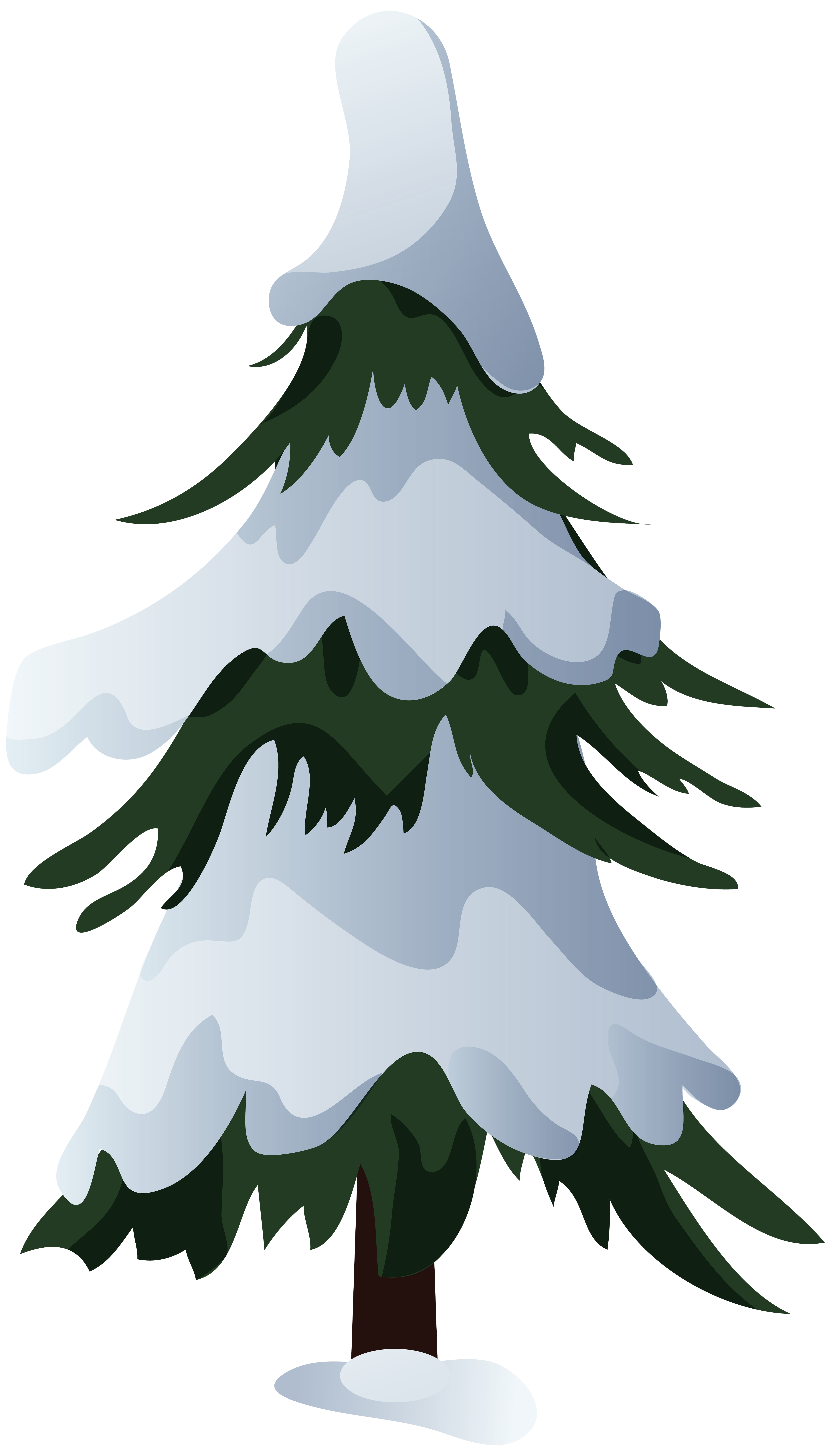 Snowy Pine Tree PNG Clip Art | Gallery Yopriceville - High-Quality Free