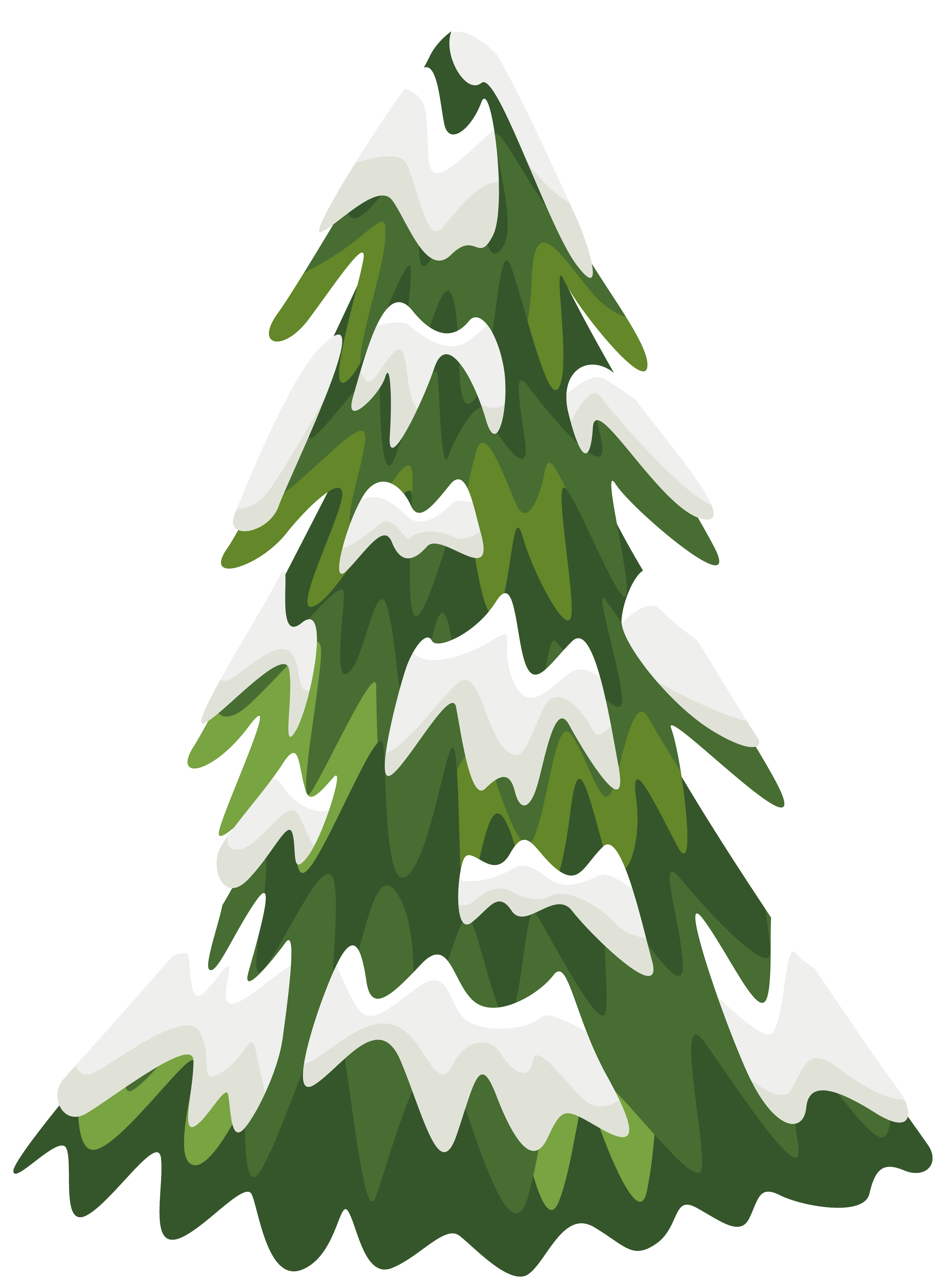 Snowy Pine Tree PNG Clipart Image | Gallery Yopriceville - High-Quality