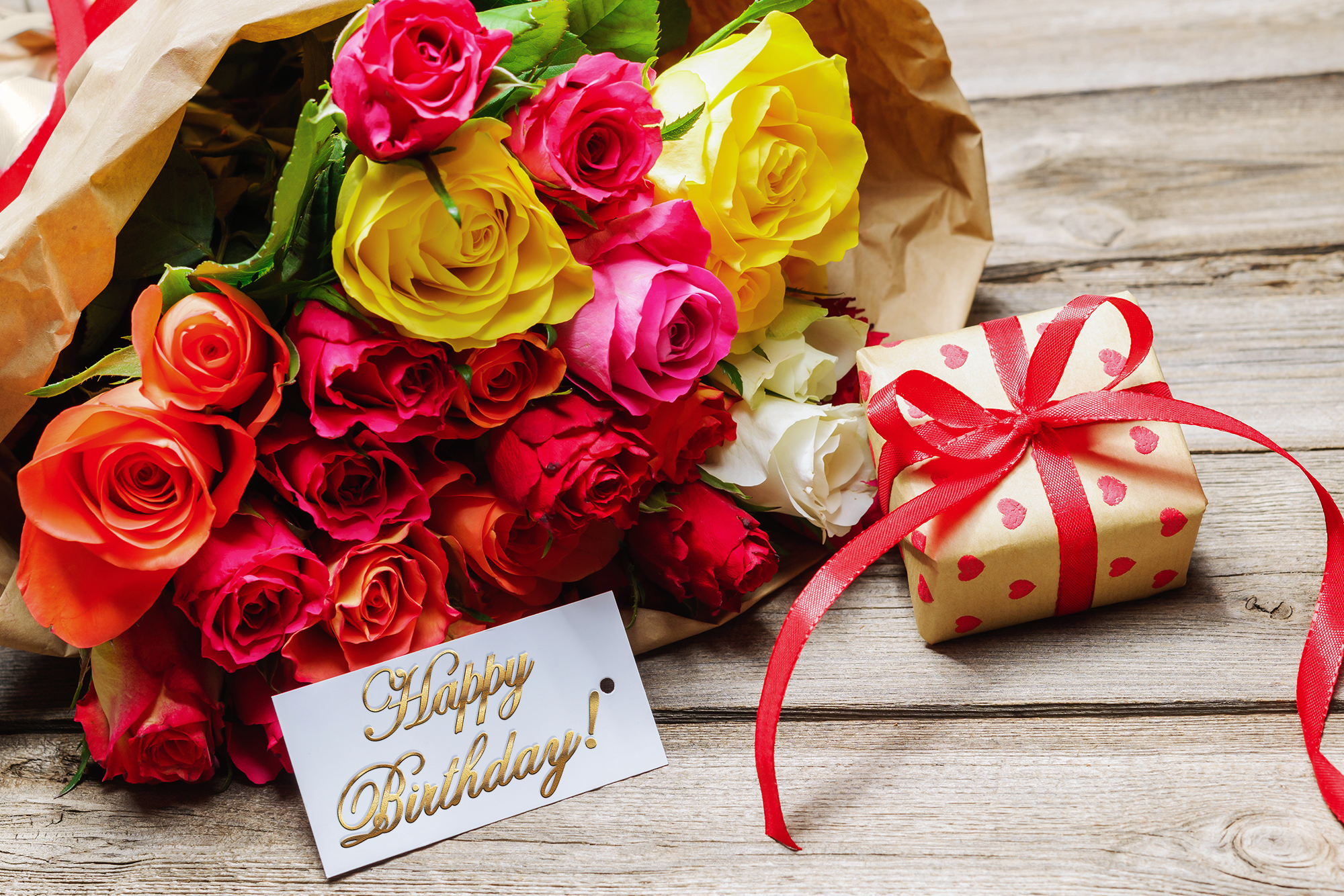 Happy Birthday with Rose | Gallery Yopriceville - High-Quality Free ...