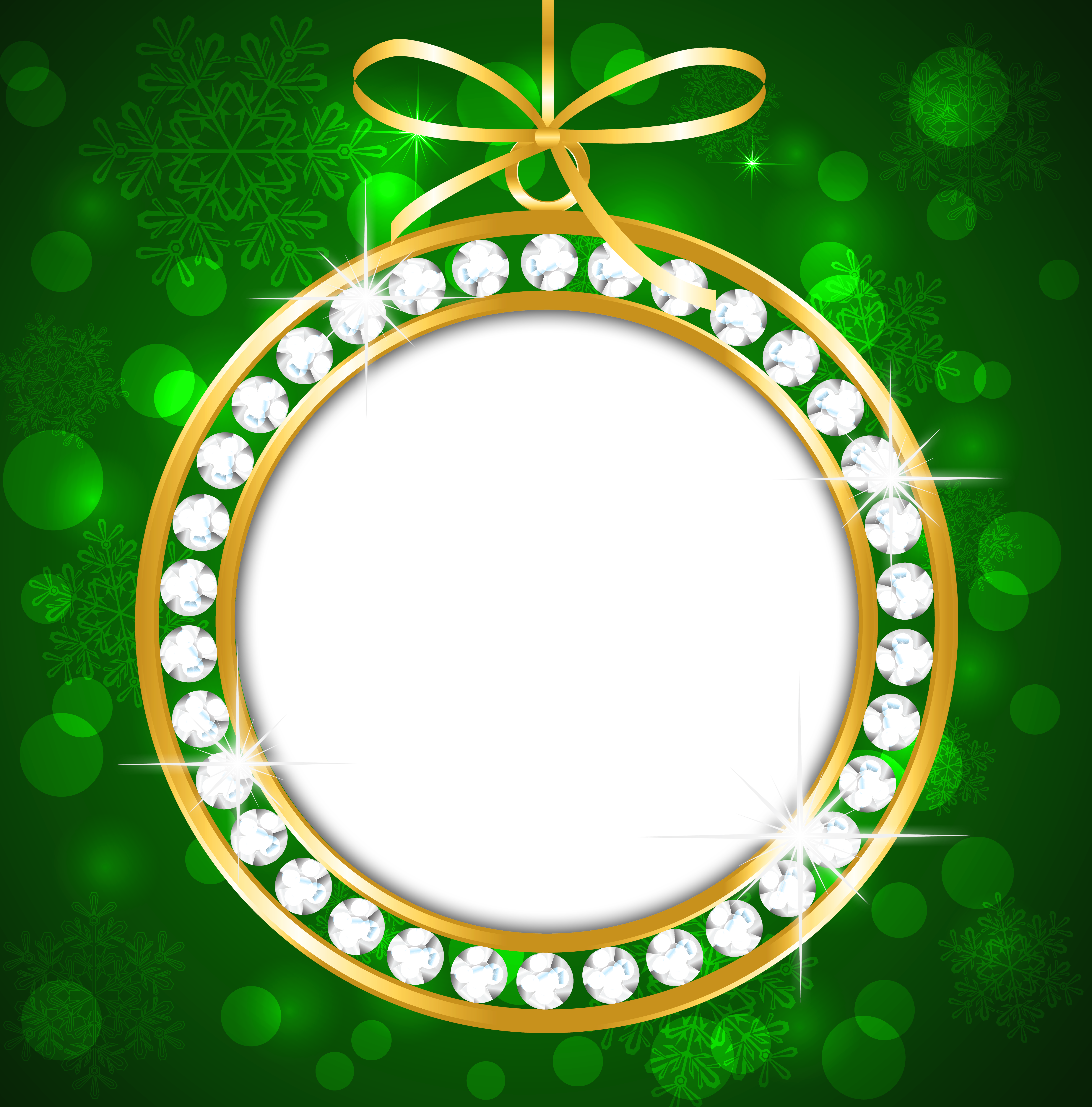 green photo frames