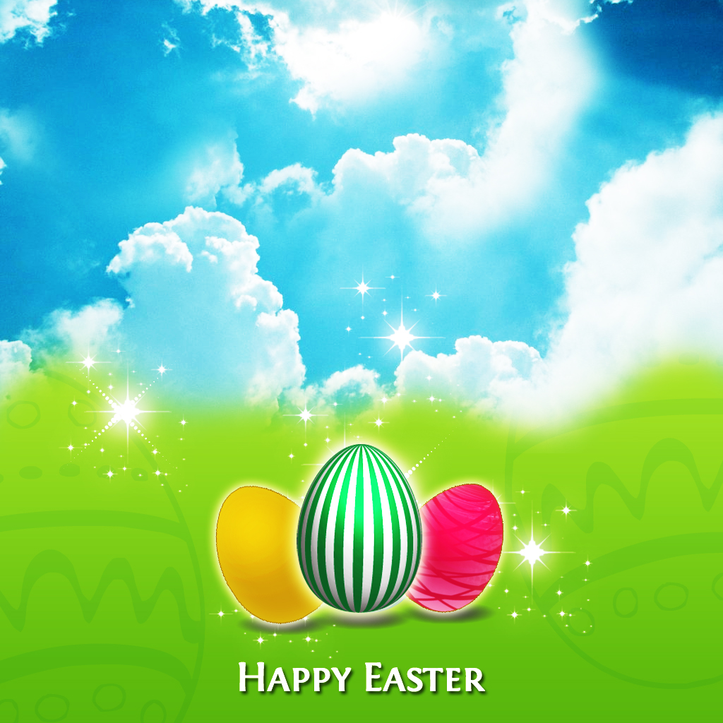 happy easter eggs wallpaper