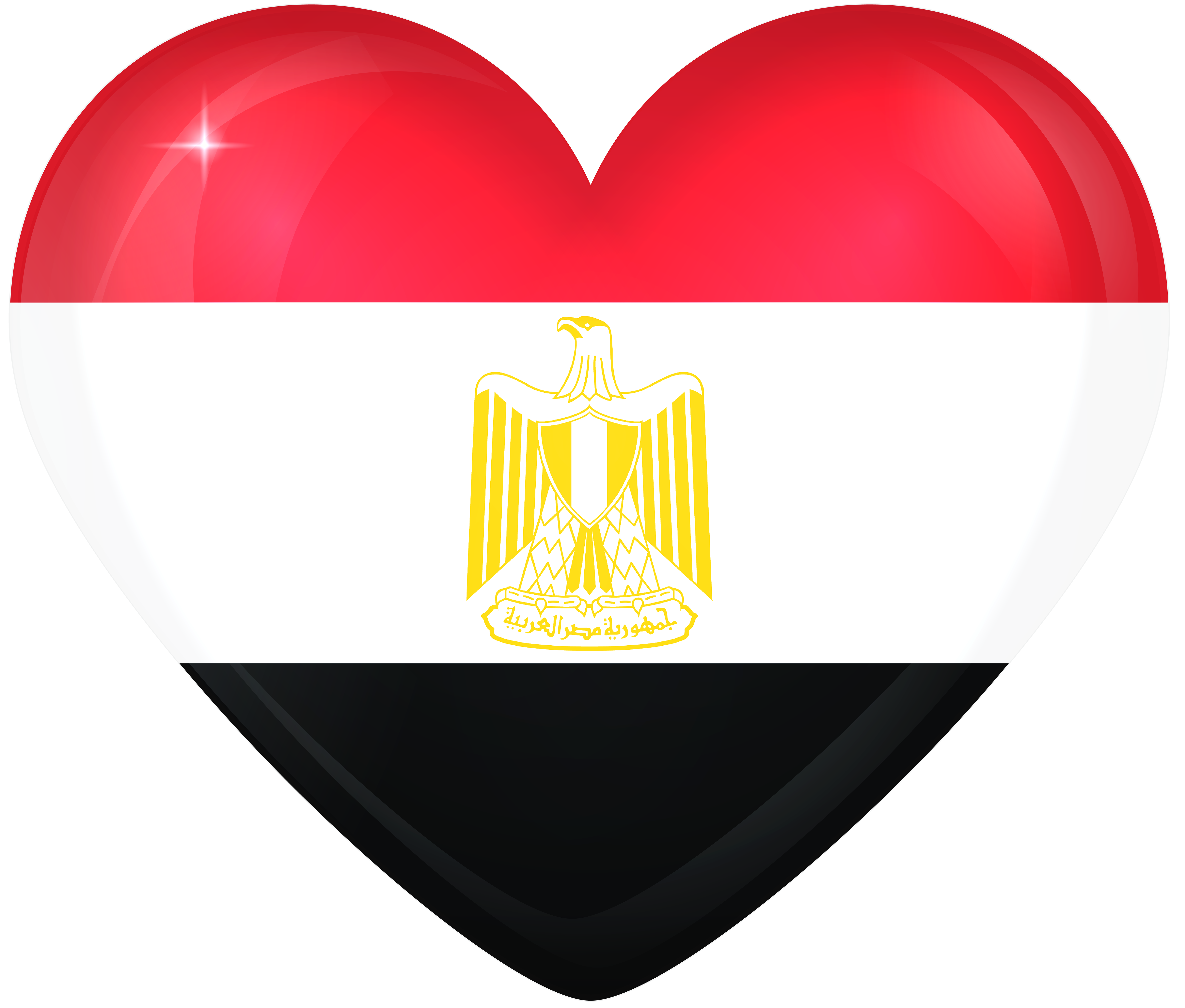 Egypt Large Heart Flag | Gallery Yopriceville - High-Quality Free ...
