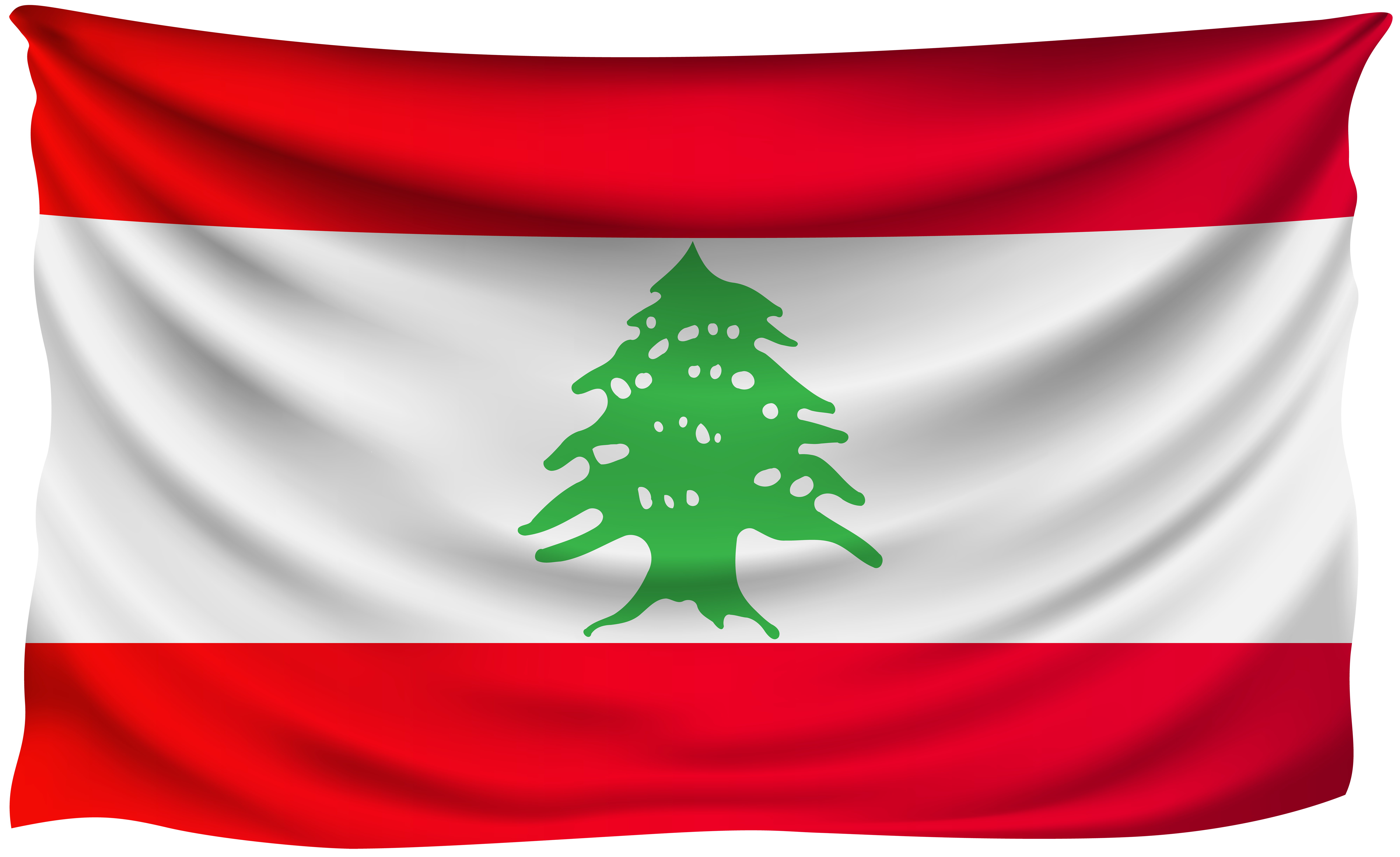 Lebanon Wrinkled Flag Gallery Yopriceville High Quality Free Images   Lebanon Wrinkled Flag 