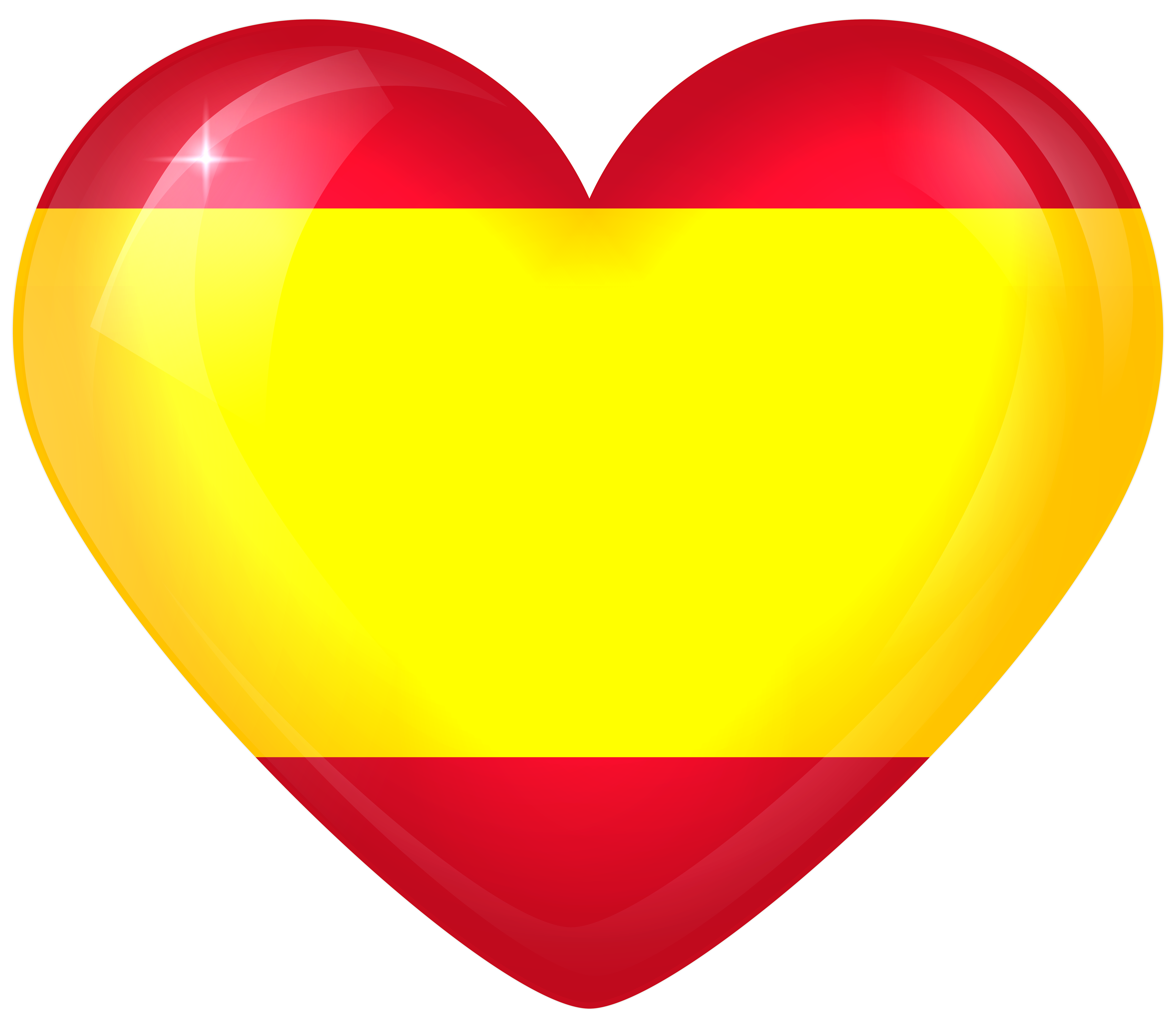 Flag Spanish-Catalan heart