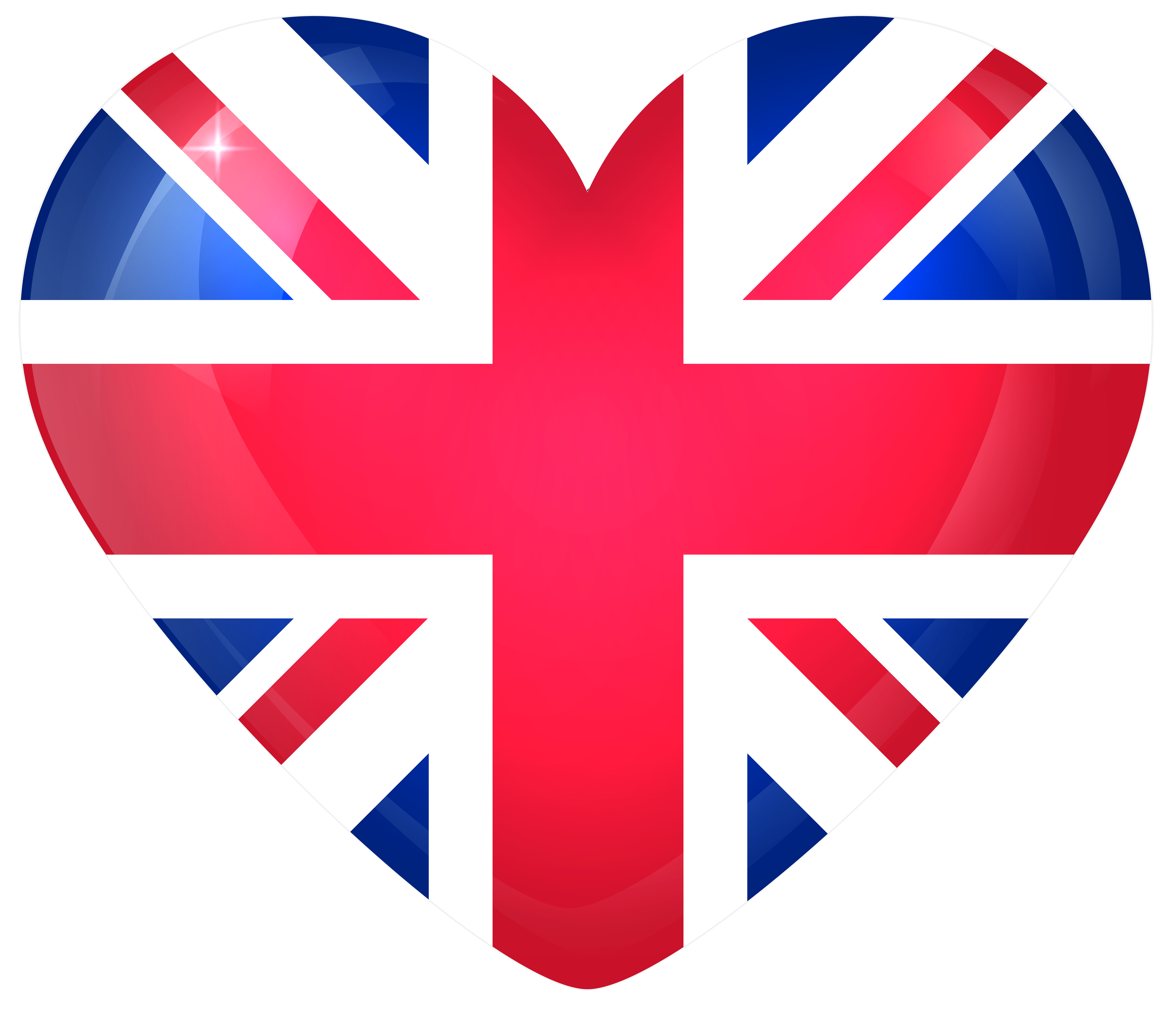 United Kingdom Large Heart Flag | Gallery Yopriceville - High-Quality