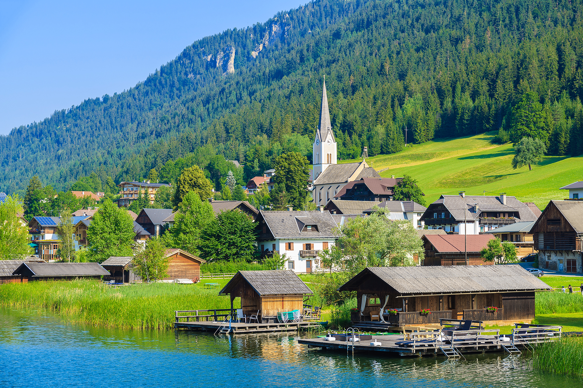 Galtür Village And Austria And Ski Resort In The Valley Of Upper Paznaun In  The Austrian State Of Tyrol Hd Wallpaper 1920x1200 : Wallpapers13.com