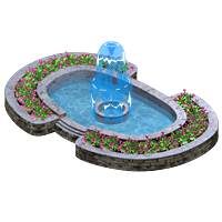 animated drinking fountain