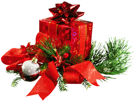 This gif image - Animated Christmas Red Gift, is available for free download