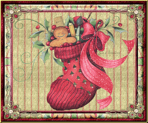 This gif image - Animated Christmas Red Stocking, is available for free download