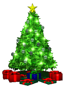 This gif image - Animated Christmas Tree With Lights, is available for free download