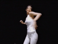 This gif image - Animated Dancing Girl in White, is available for free download