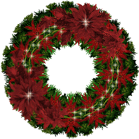 This gif image - Animated Green Christmas Wreath, is available for free download