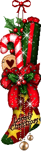 This gif image - Animated Lovely Christmas Stocking, is available for free download