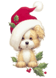 This gif image - Christmas Puppy, is available for free download