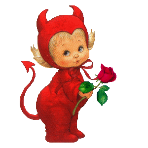 This gif image - Cute Animated Red Evil, is available for free download