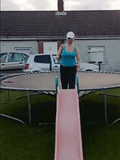 This gif image - Falling from Trampoline, is available for free download