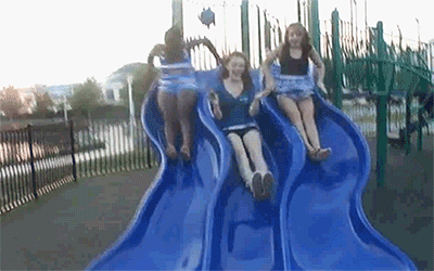 This gif image - Falling from a Slide, is available for free download