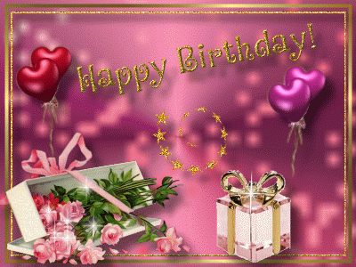 This gif image - Happy Birthday Pink Gif Animation, is available for free download