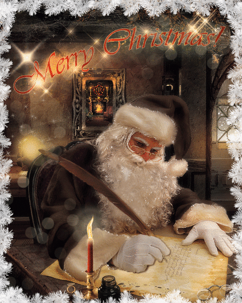 This gif image - Merry Christmas with Santa Animated Picture, is available for free download