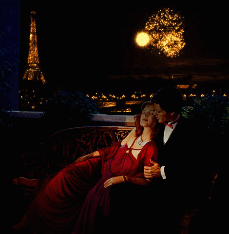 This gif image - Romantic in Paris Gif Animation, is available for free download