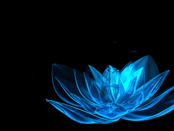 This gif image - Rotating Blue Flower Animated GIF Picture, is available for free download