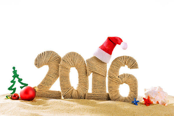 This jpeg image - 2016 with Sand Background, is available for free download