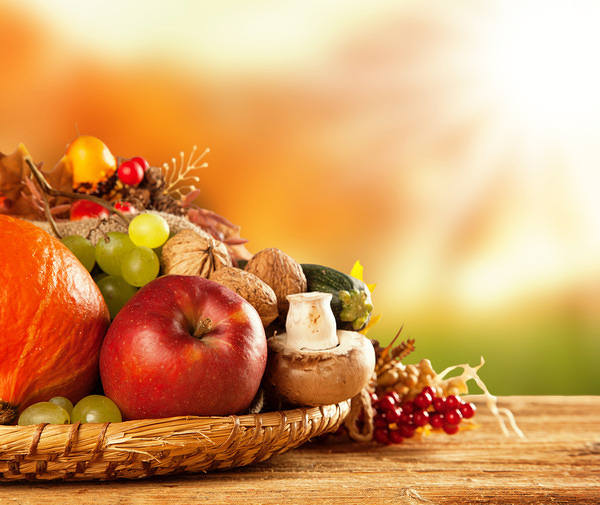 This jpeg image - Autumn Fruits and Vegetables Background, is available for free download